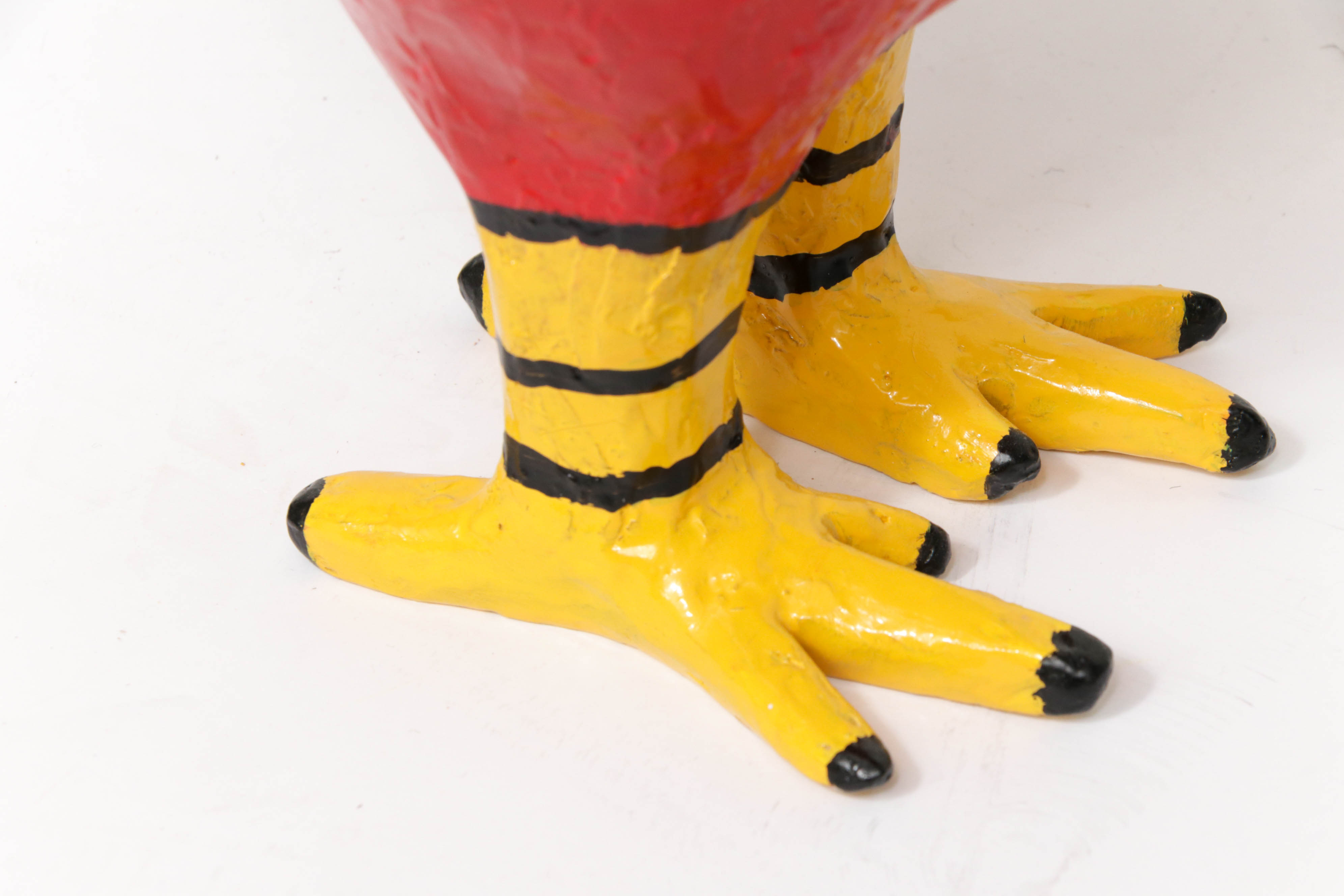 Mark Rosen Folk Art Chicken Mixed Media Sculpture