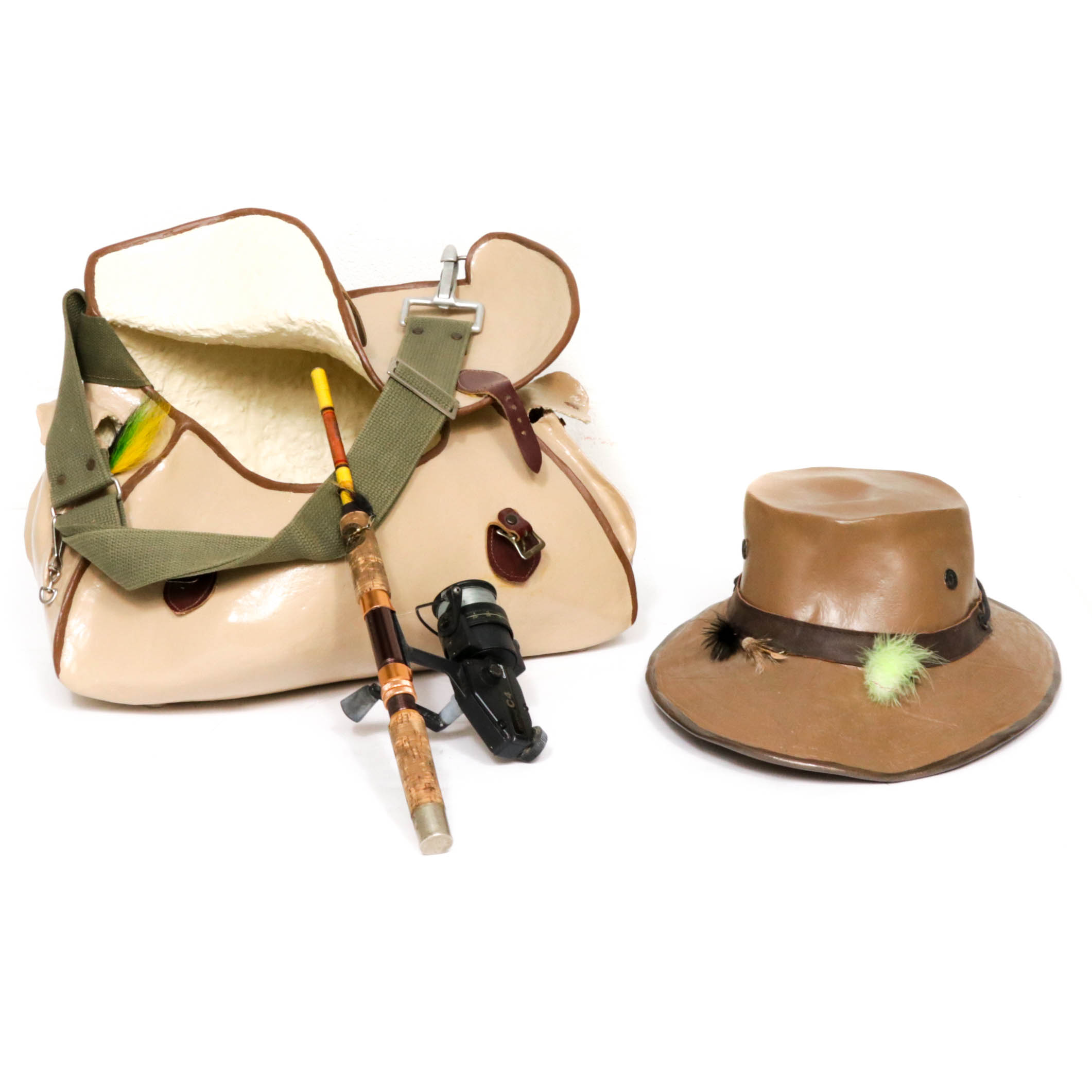 Mark Rosen Mixed Media Sculpture "Bag of Tricks / Lucky Hat"