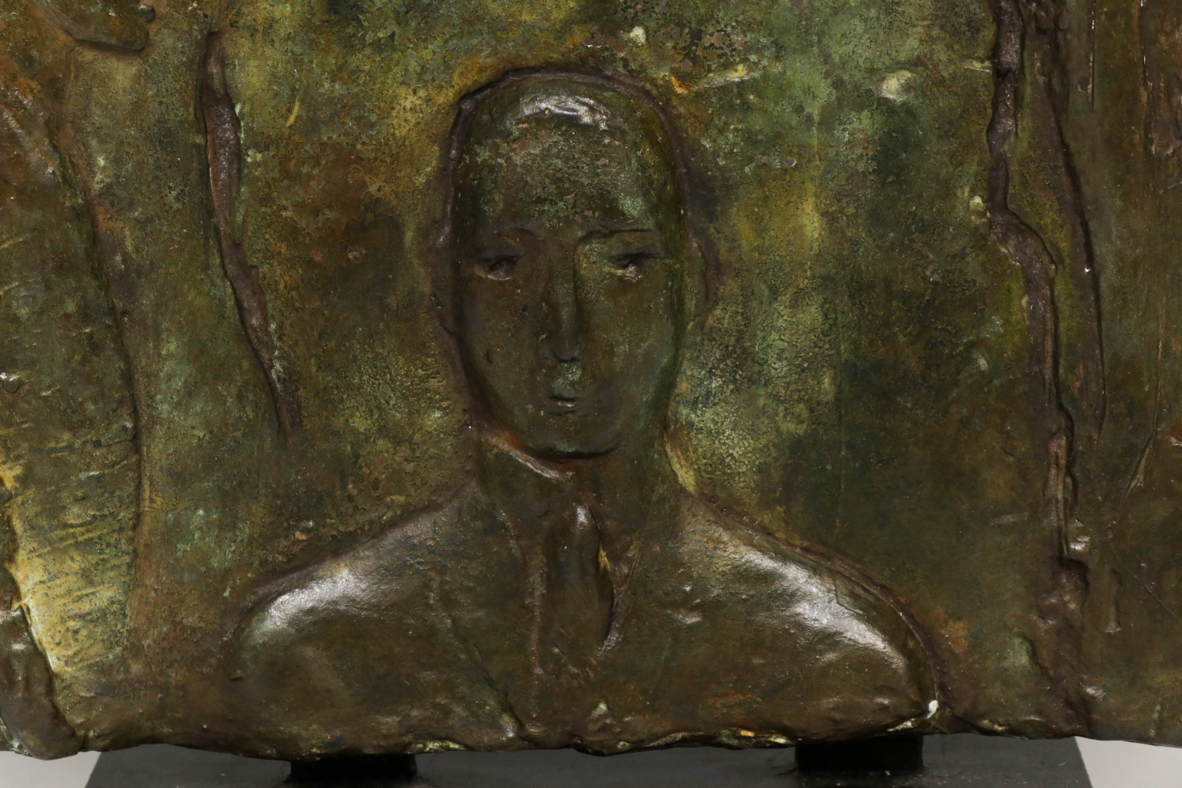 Jack Greaves Abstract Bronze Panel Sculpture