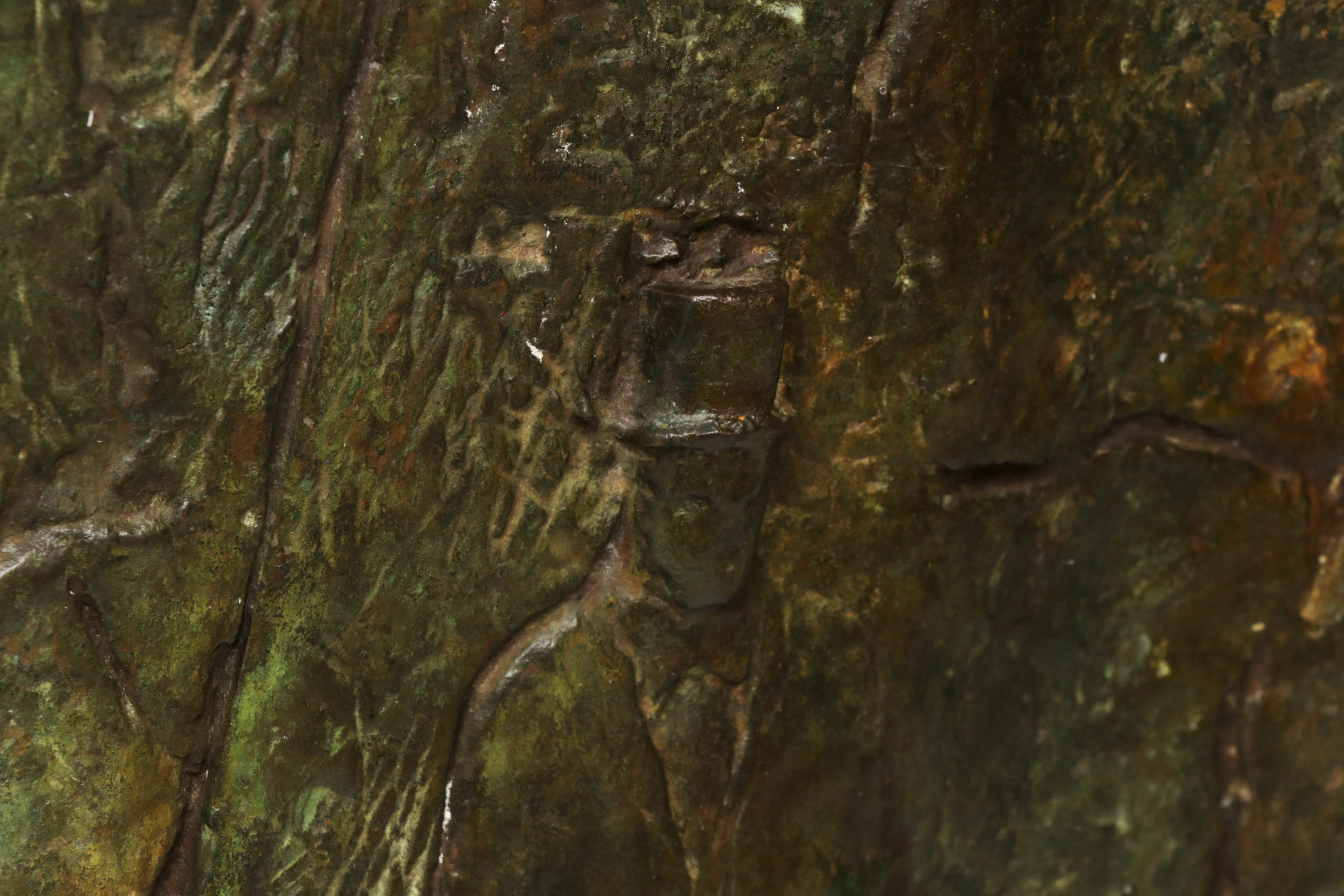 Jack Greaves Abstract Bronze Panel Sculpture