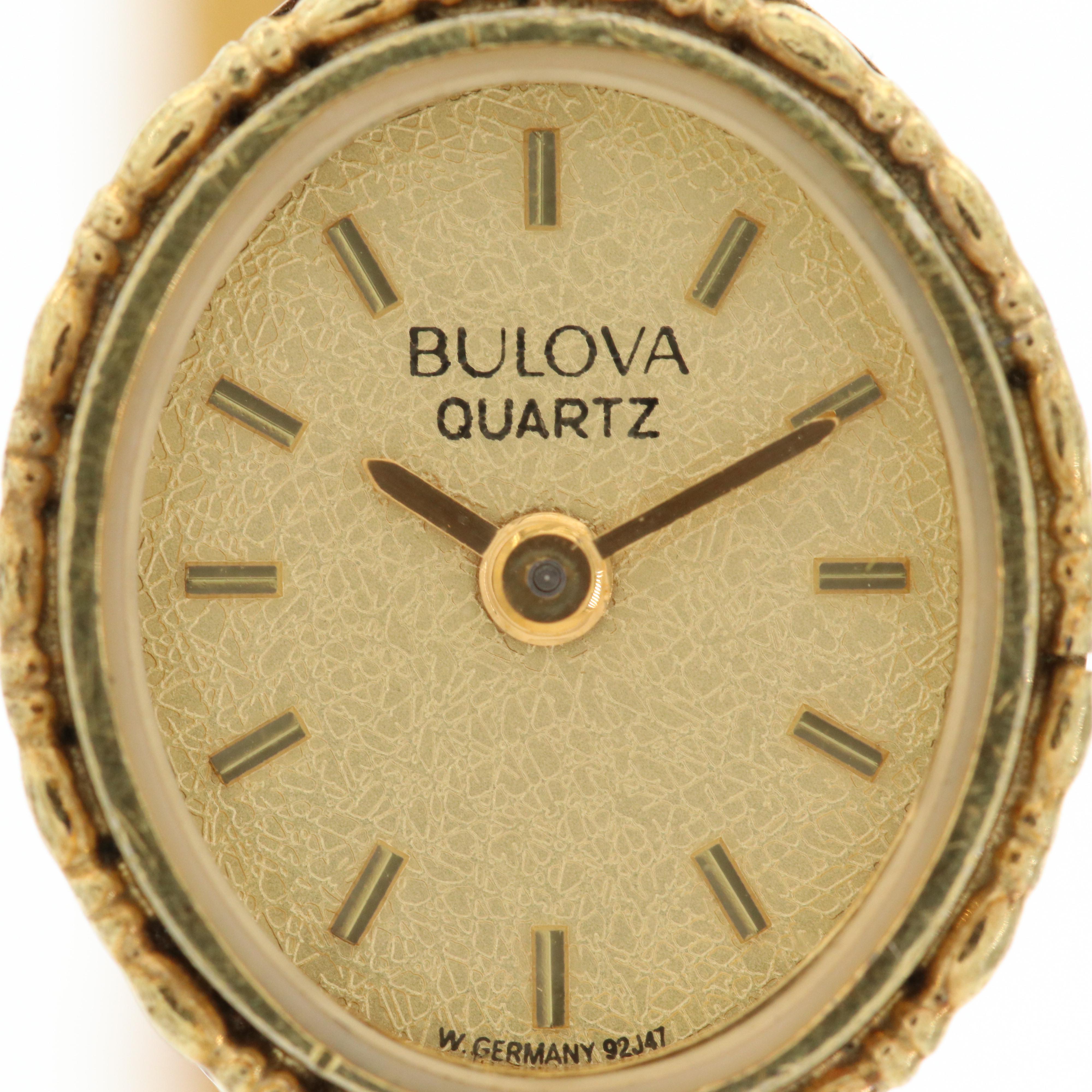 Bulova Yellow Tone Quartz Watch