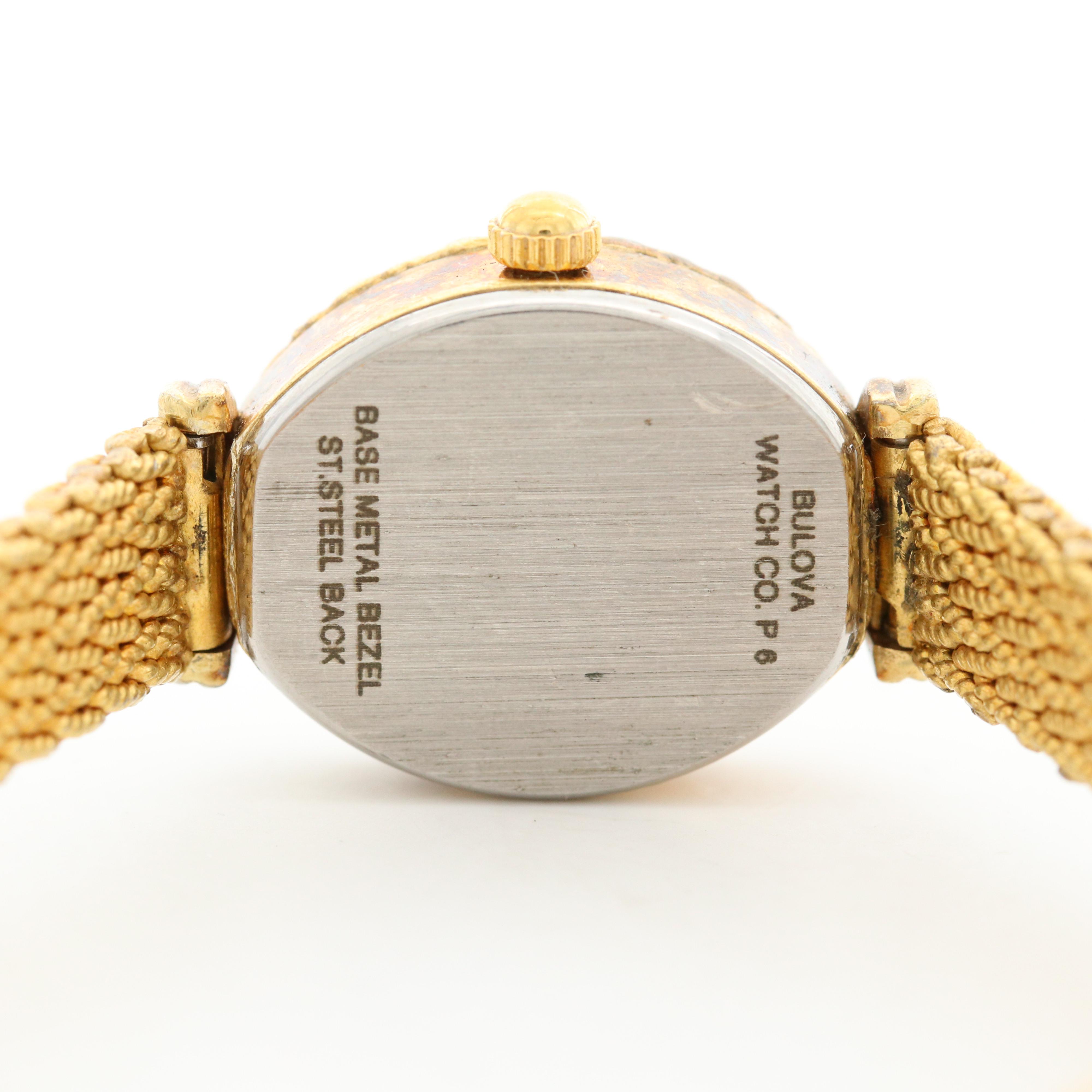 Bulova Yellow Tone Quartz Watch