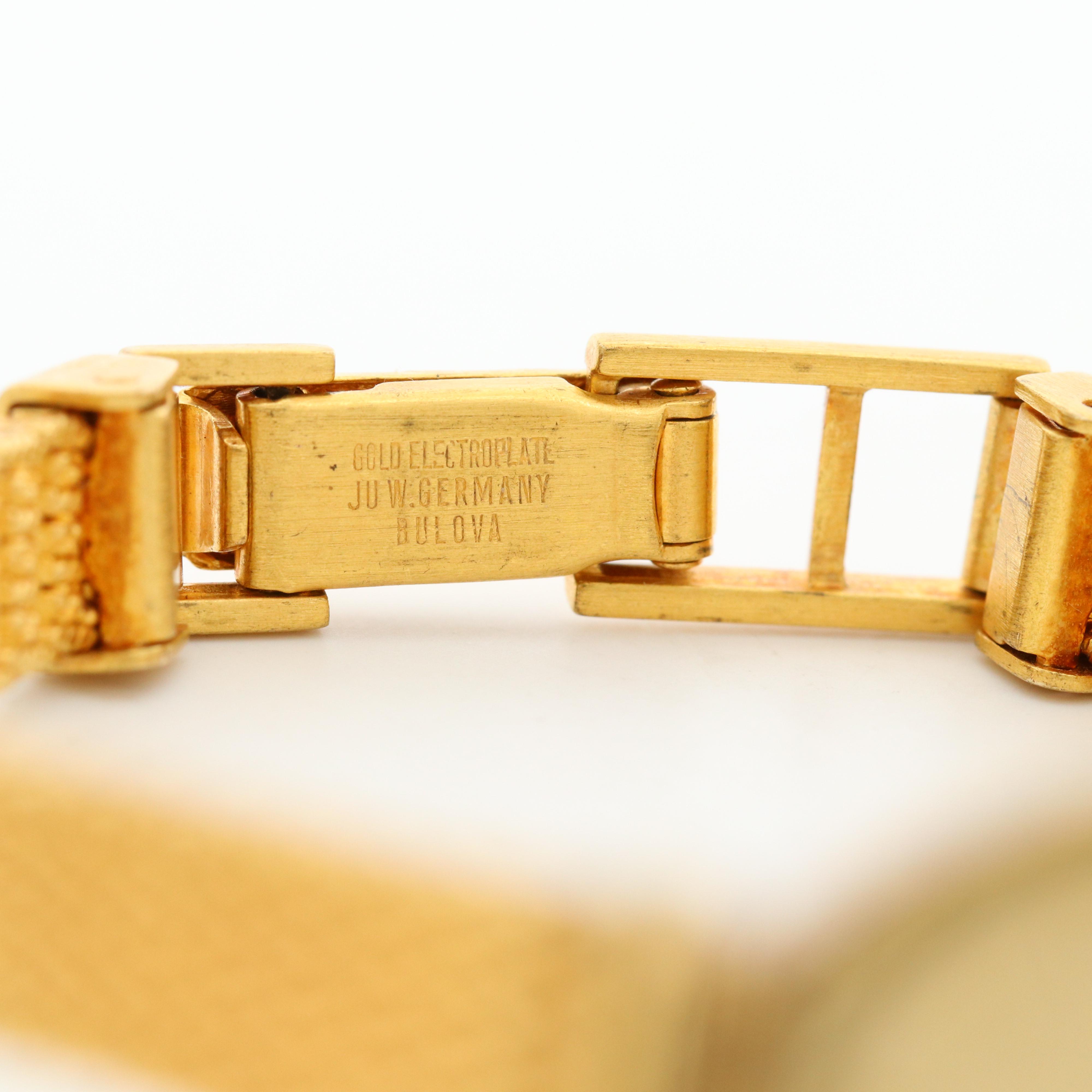 Bulova Yellow Tone Quartz Watch