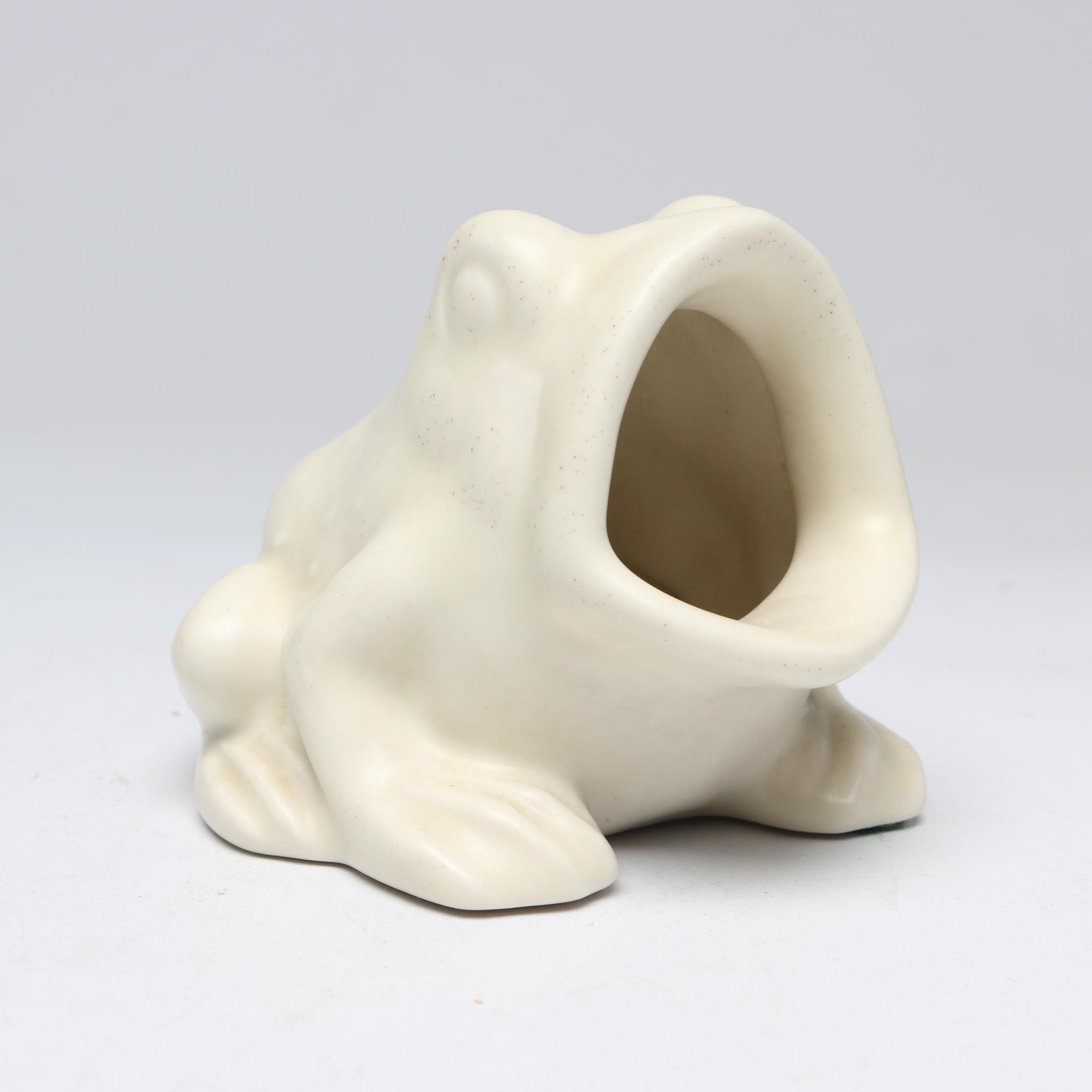 Rookwood Pottery Frog Ash Receiver, 1942