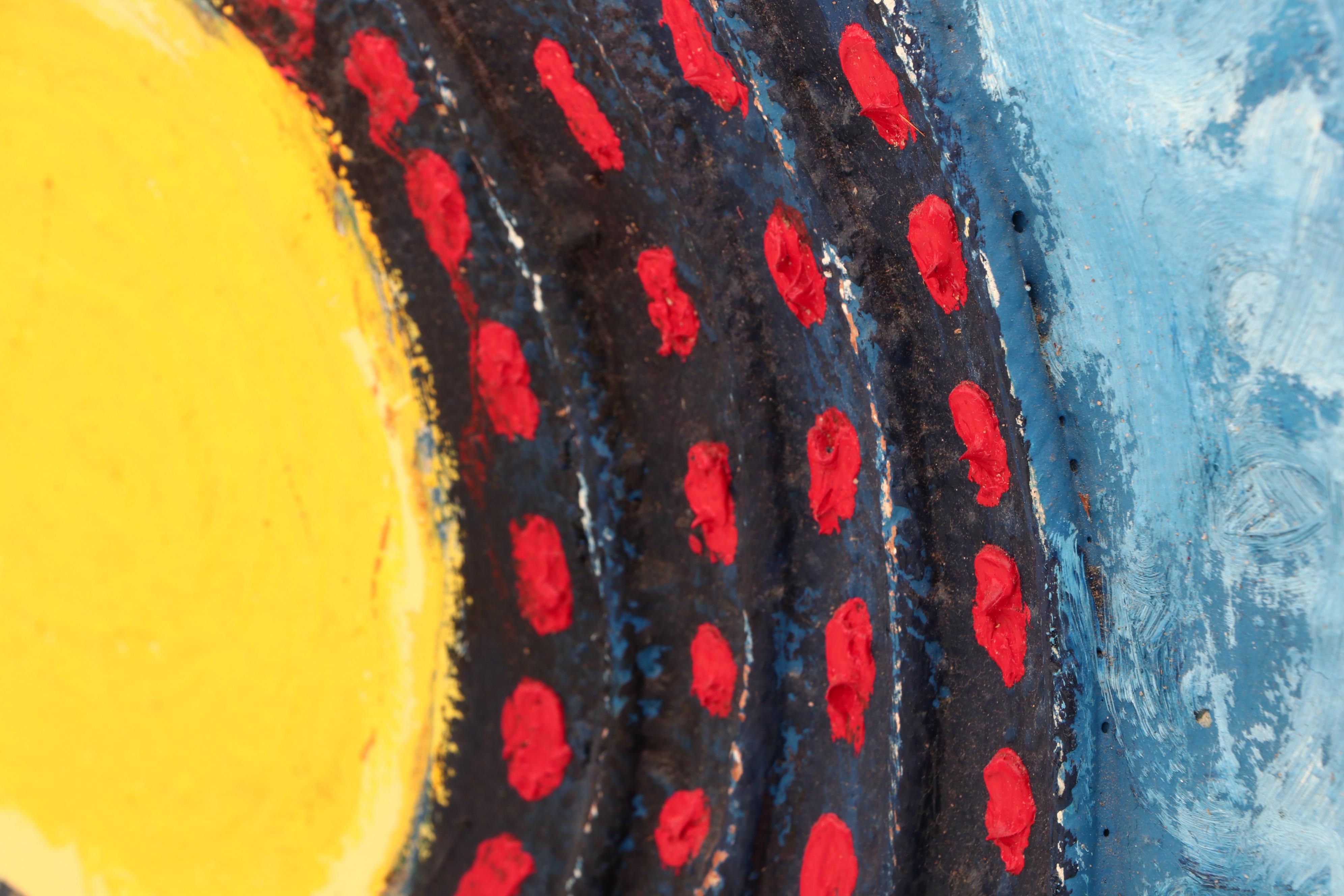 Francisco Sainz Abstract Cityscape Mixed Media Painting