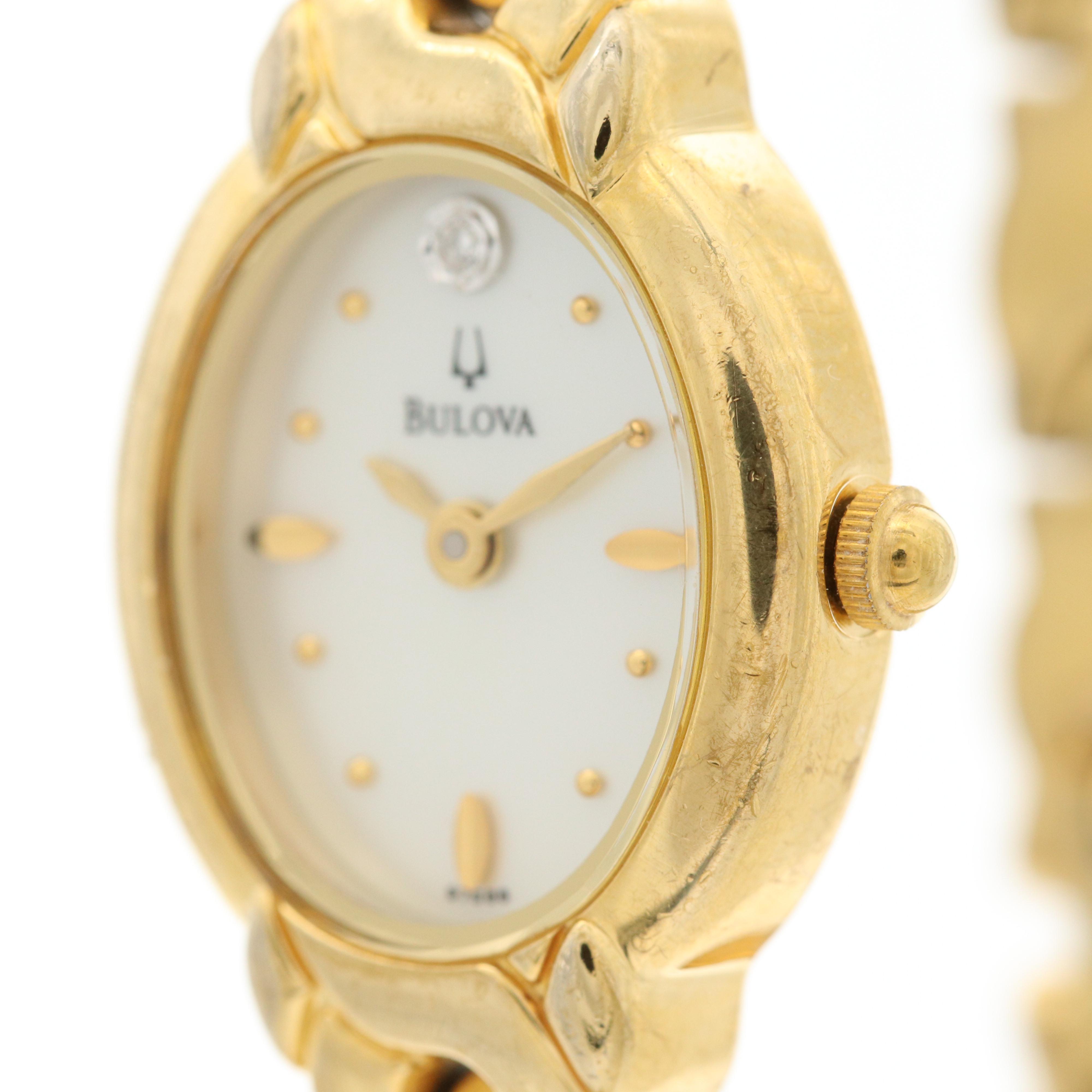 Bulova Mother of Pearl and Diamond Watch