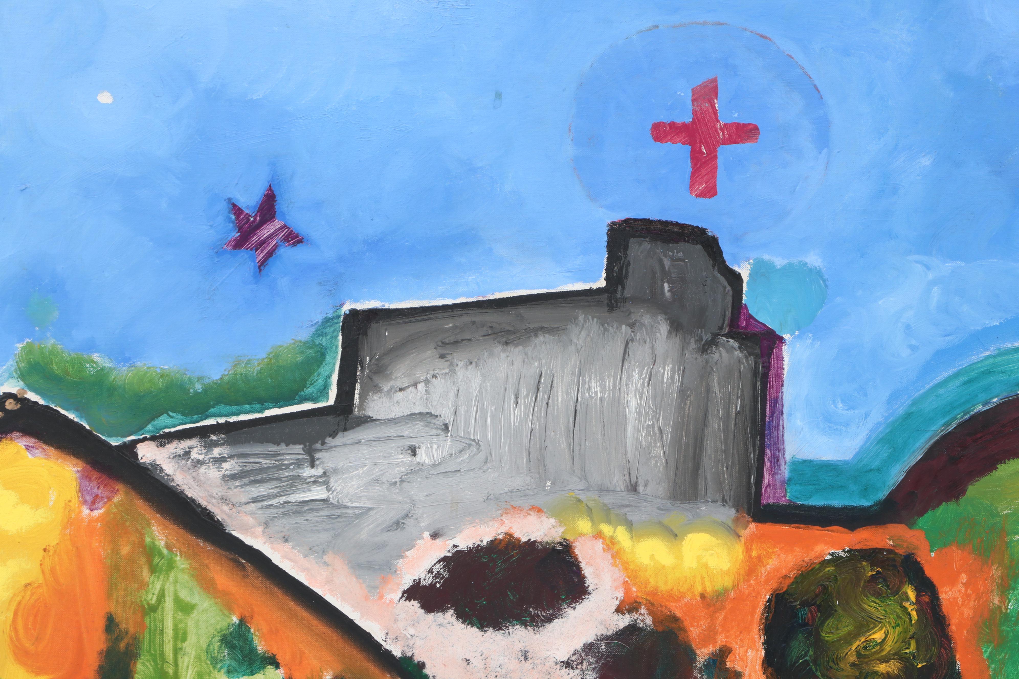 Francisco Sainz Abstract Landscape Oil Painting