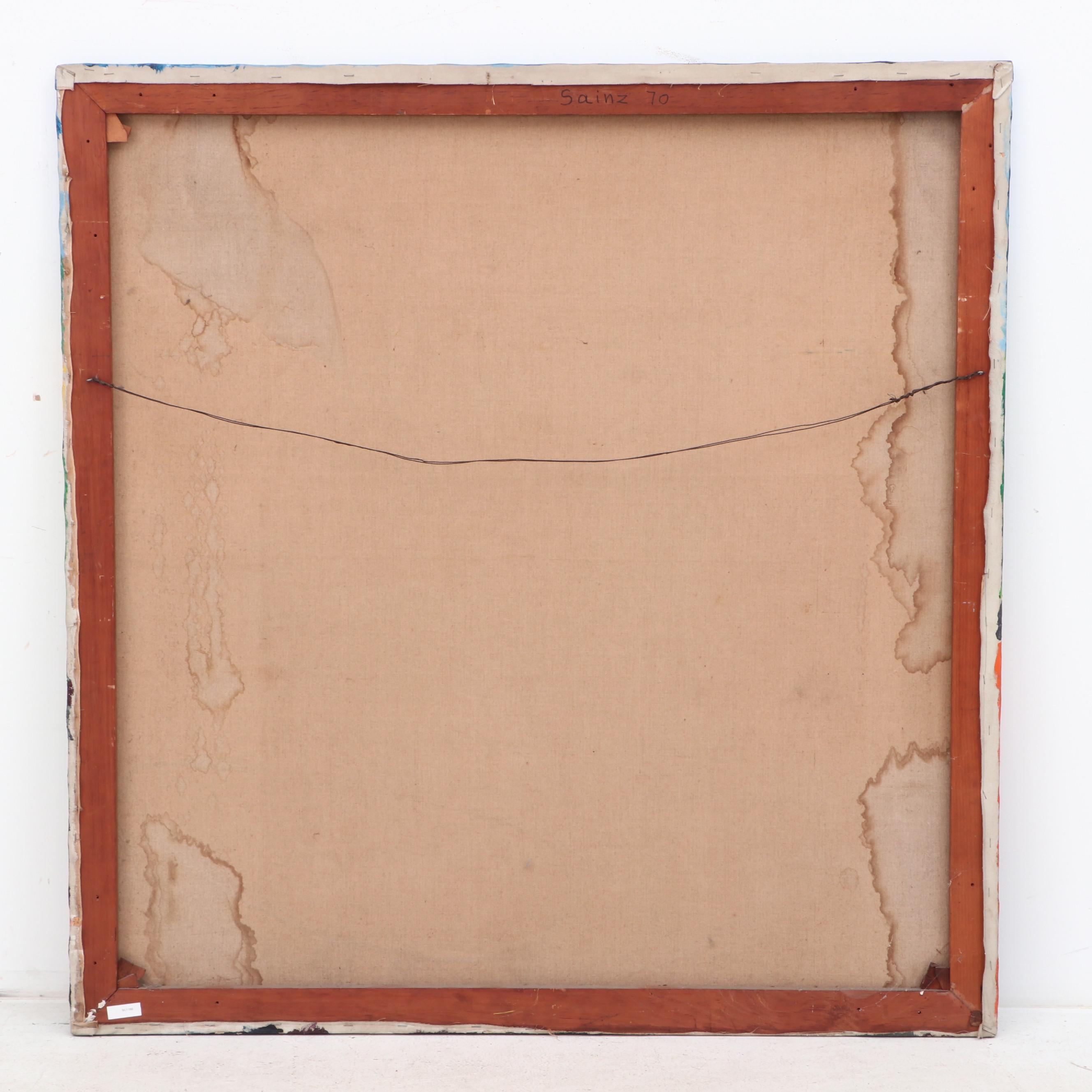 Francisco Sainz Abstract Landscape Oil Painting