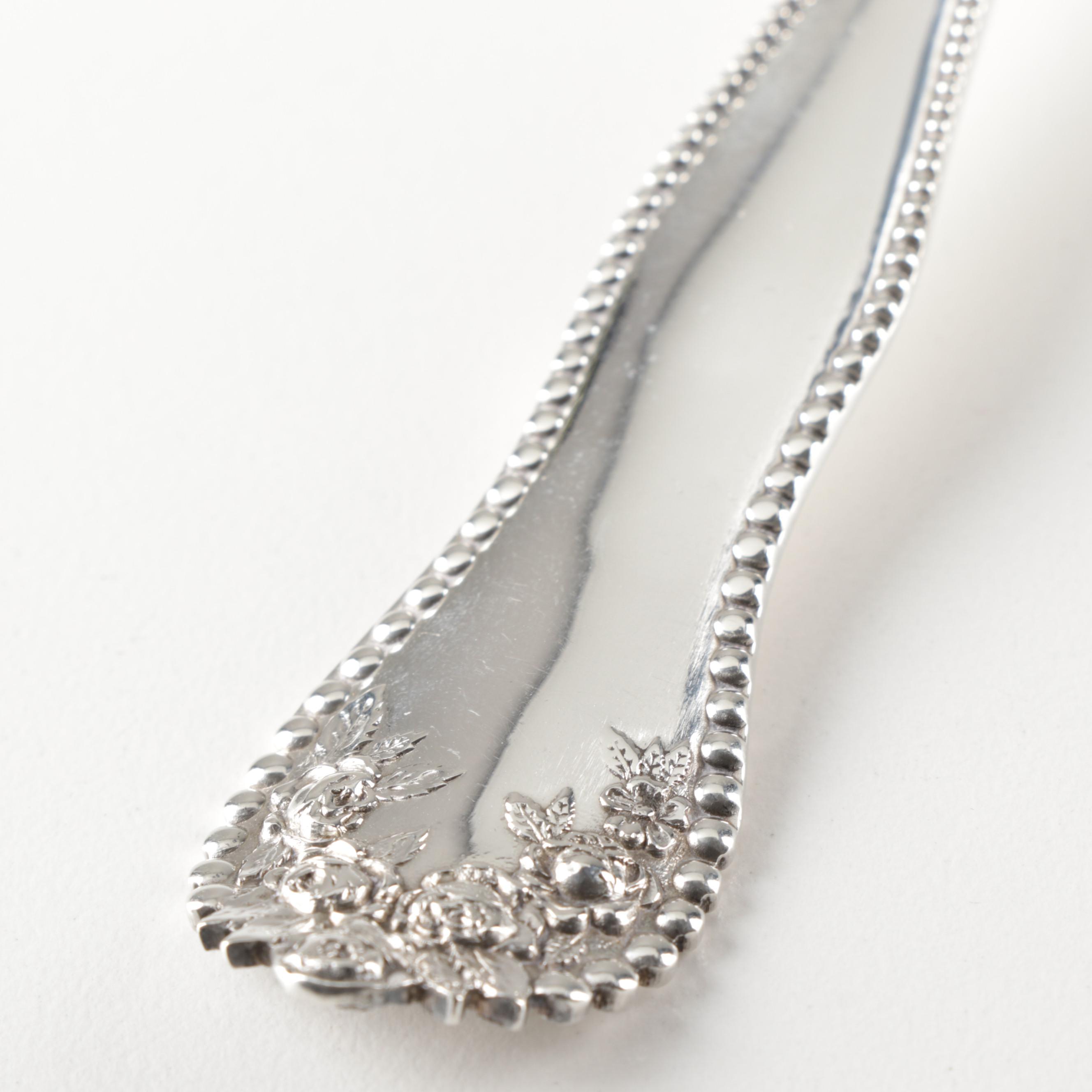 Gorham "Lancaster" and Sterling Silver Serving Utensils