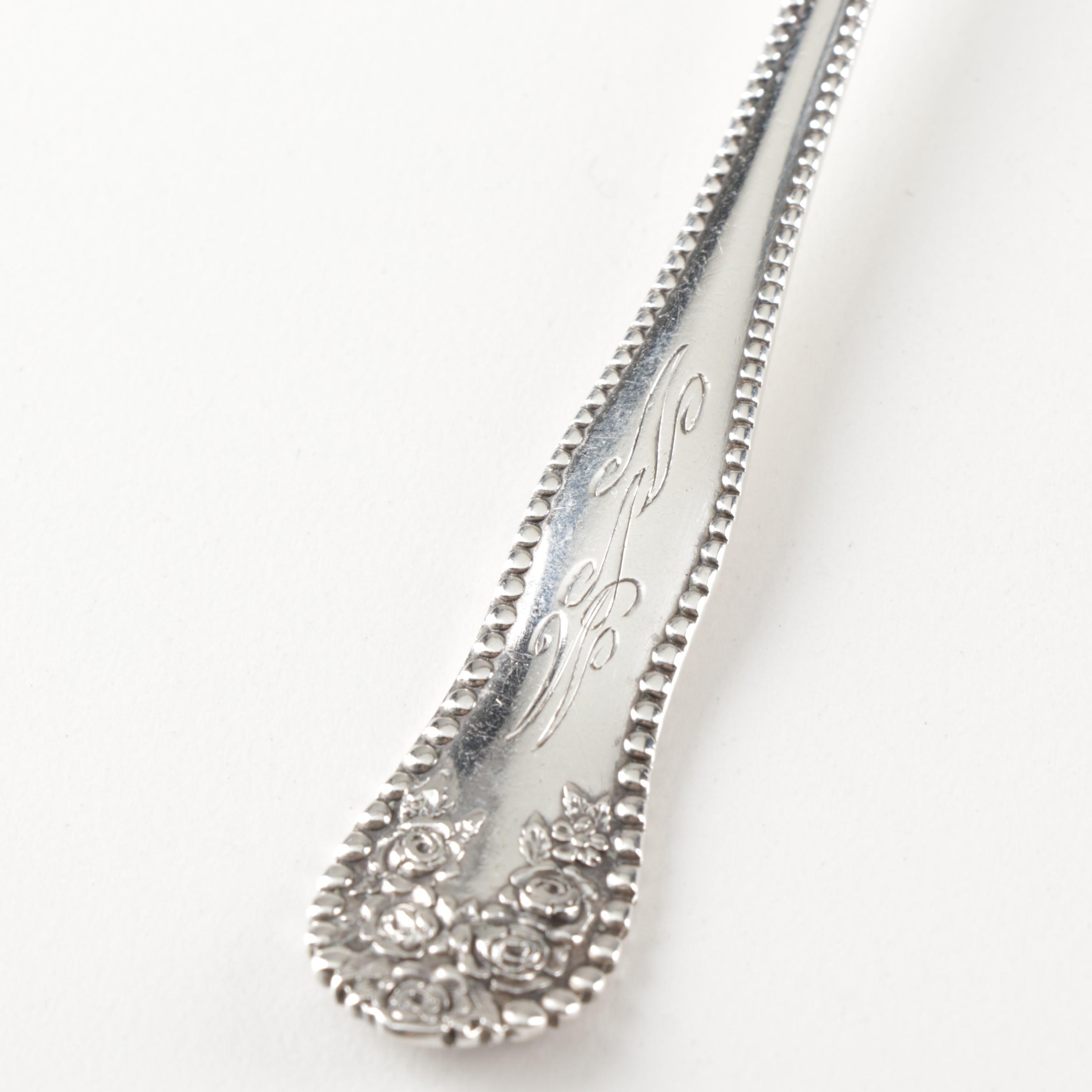 Gorham "Lancaster" and Sterling Silver Serving Utensils