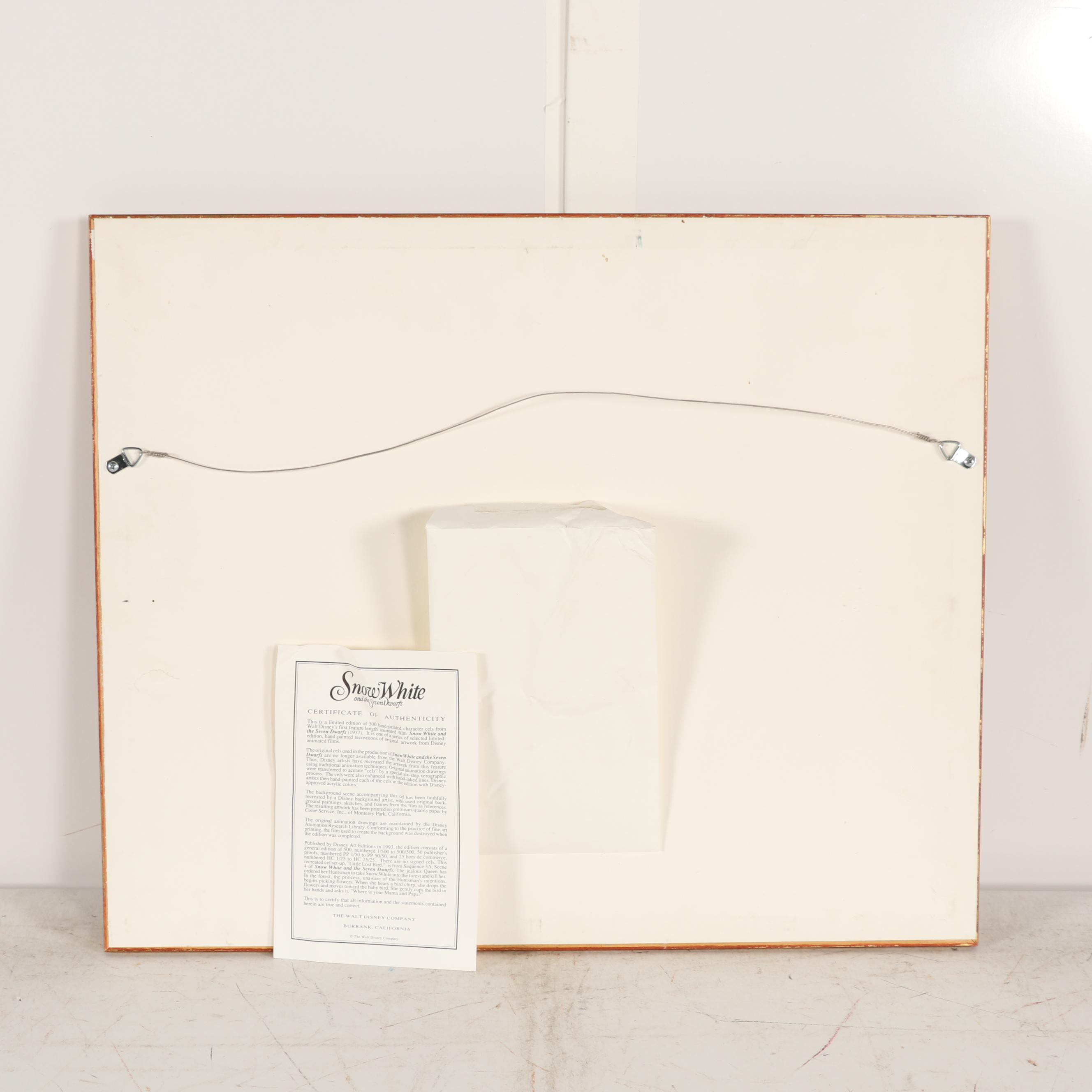 Disney Hand Painted Animation Cel "Little Lost Bird", 1993