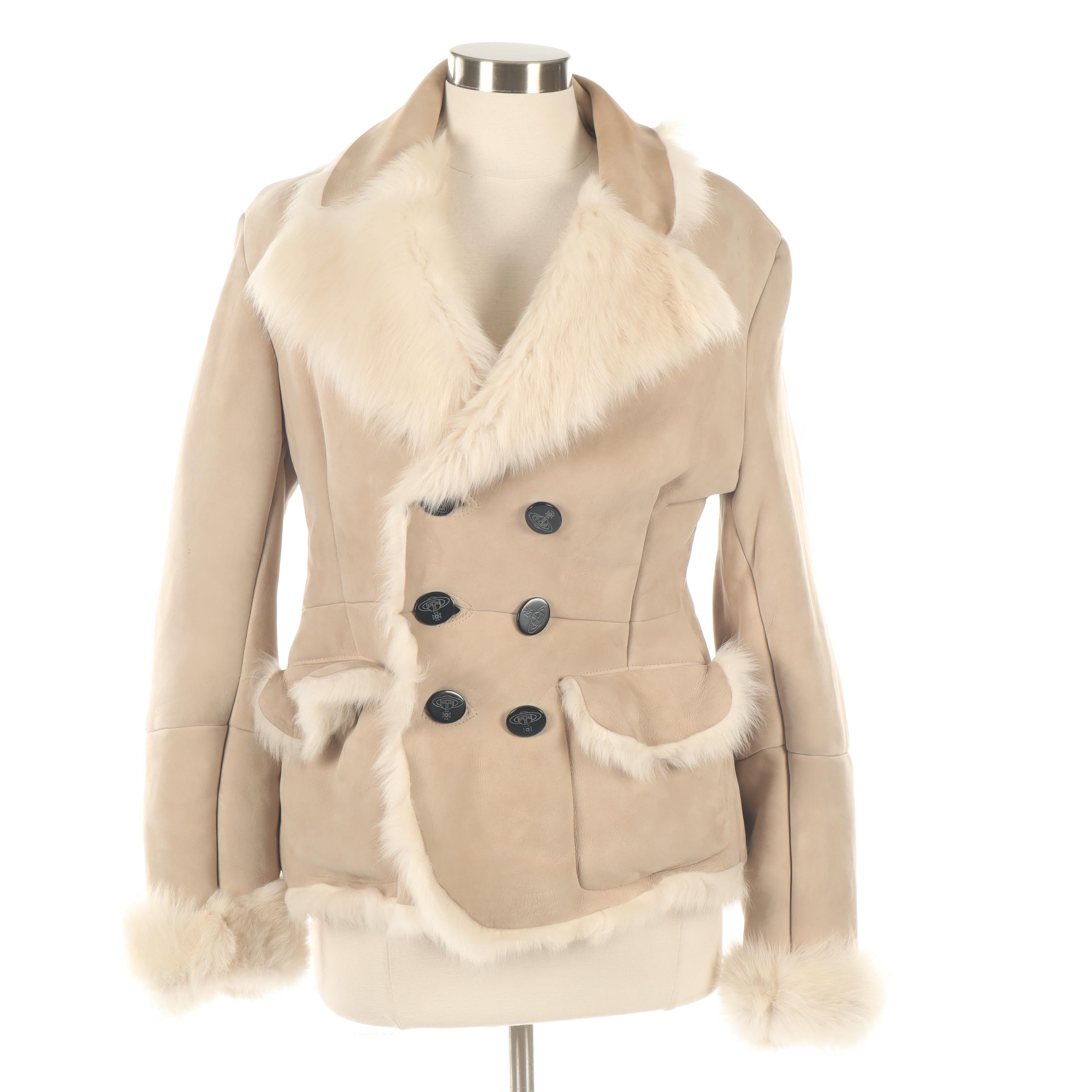 Vivienne Westwood Sheepskin Double-Breasted Jacket