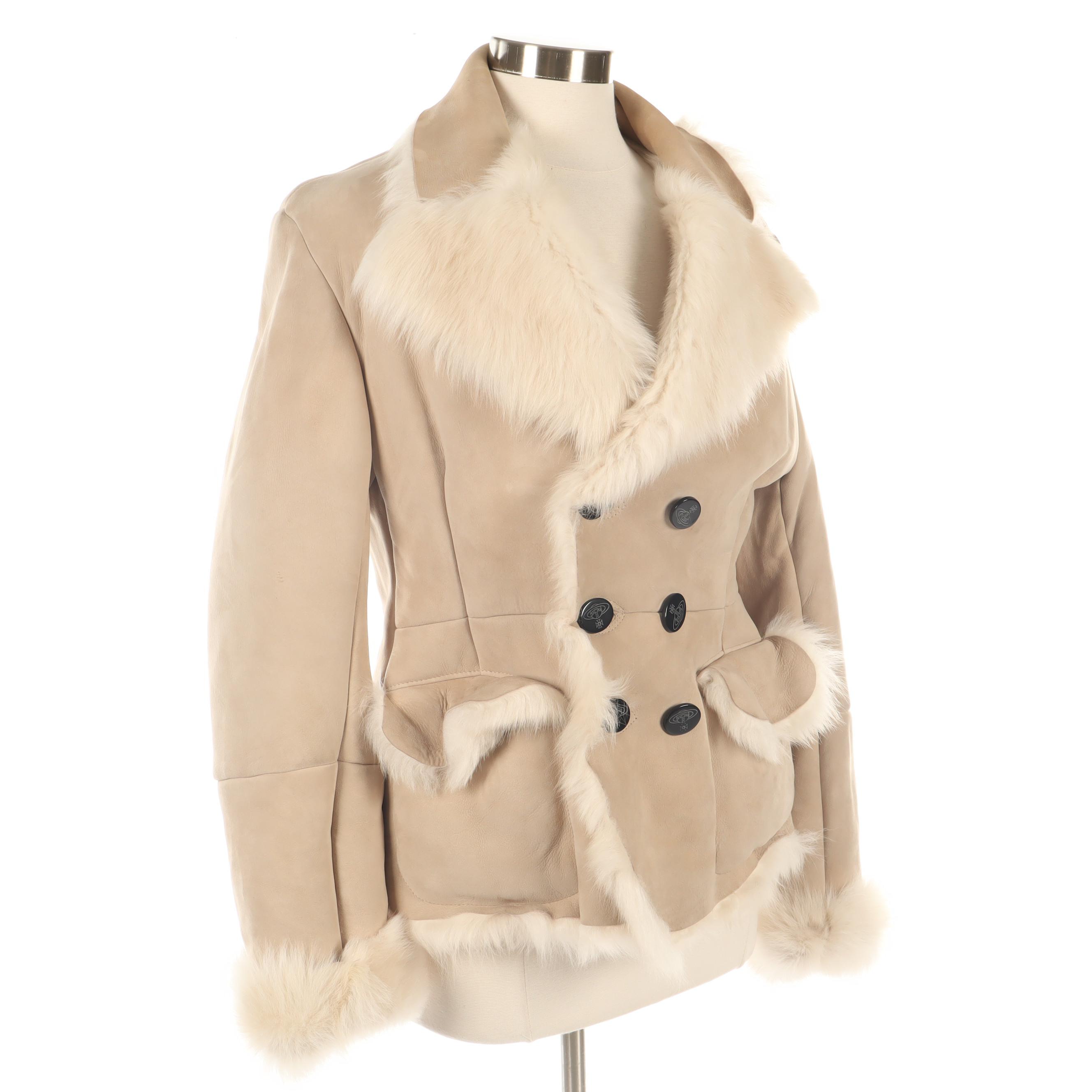 Vivienne Westwood Sheepskin Double-Breasted Jacket