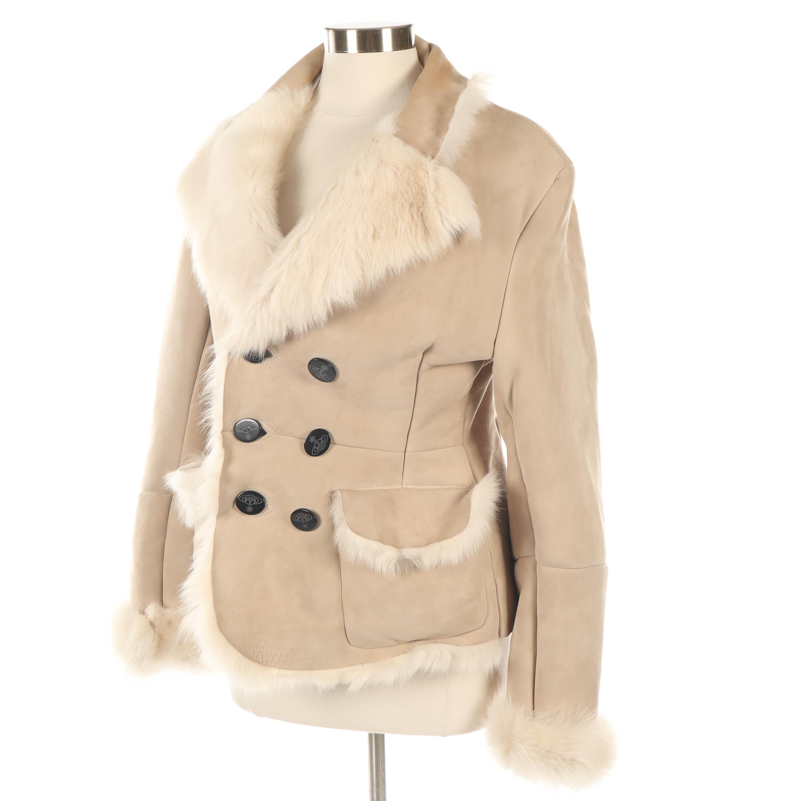 Vivienne Westwood Sheepskin Double-Breasted Jacket