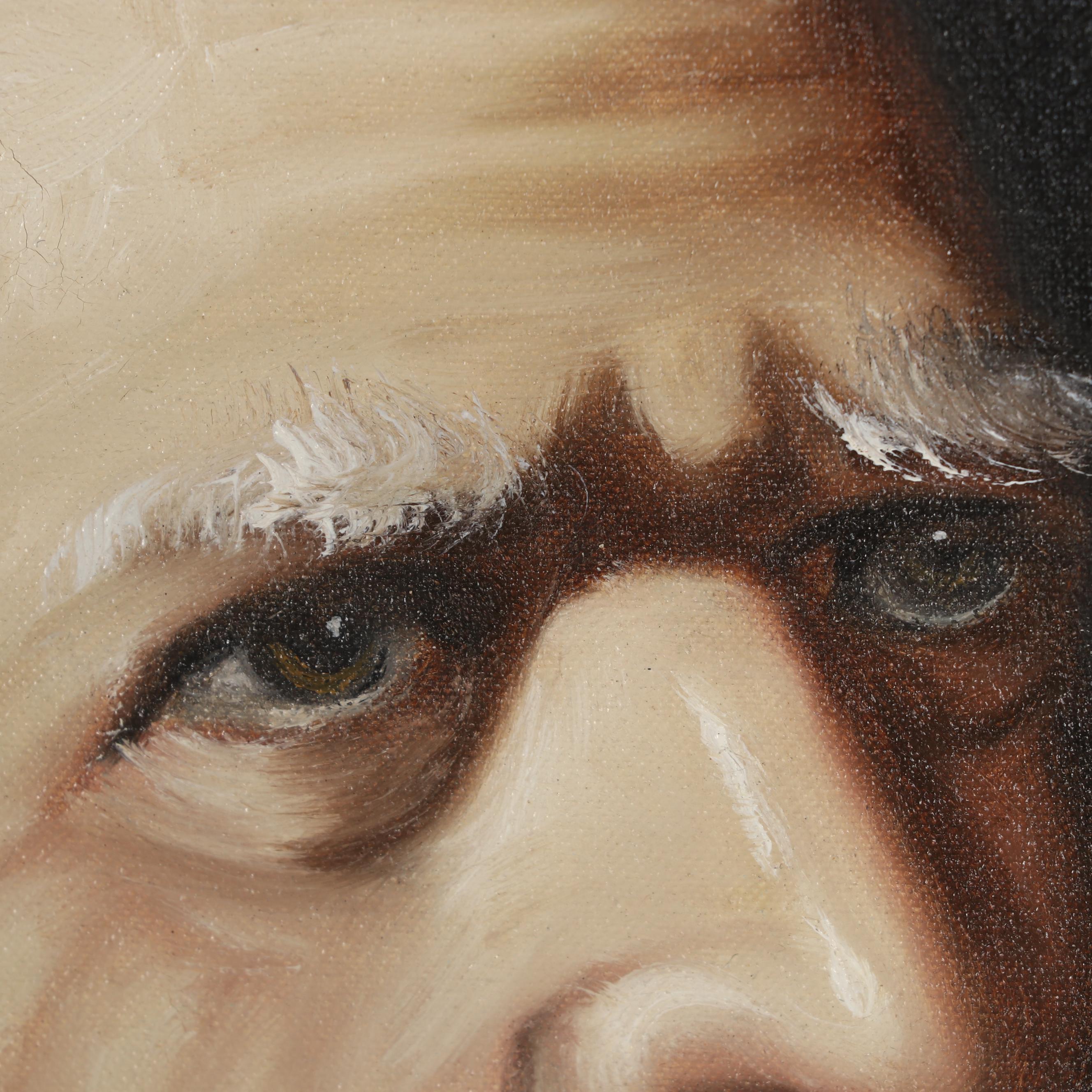 J. Fuller Portrait Oil Painting