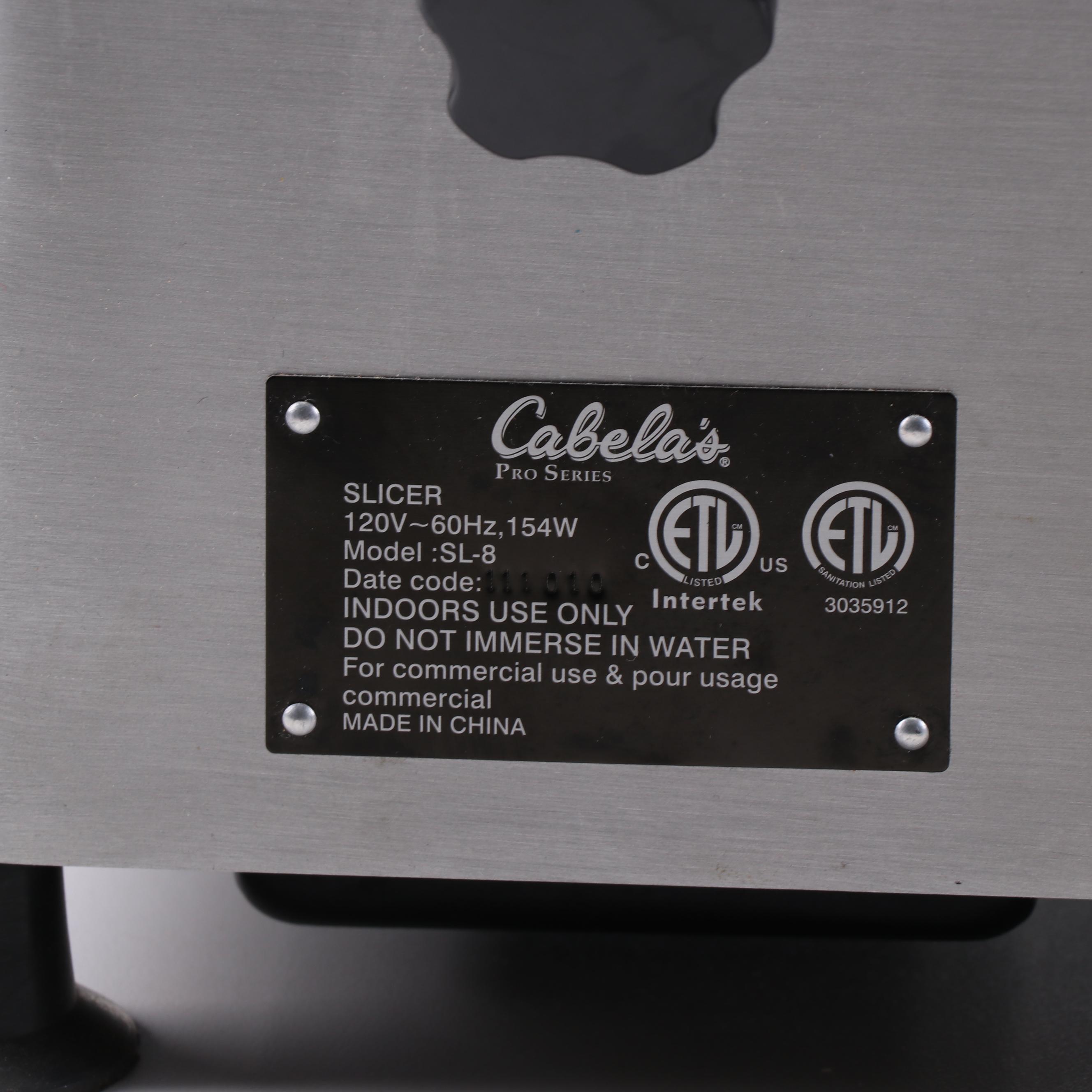 Cabela's Pro Series Meat Slicer SL-8