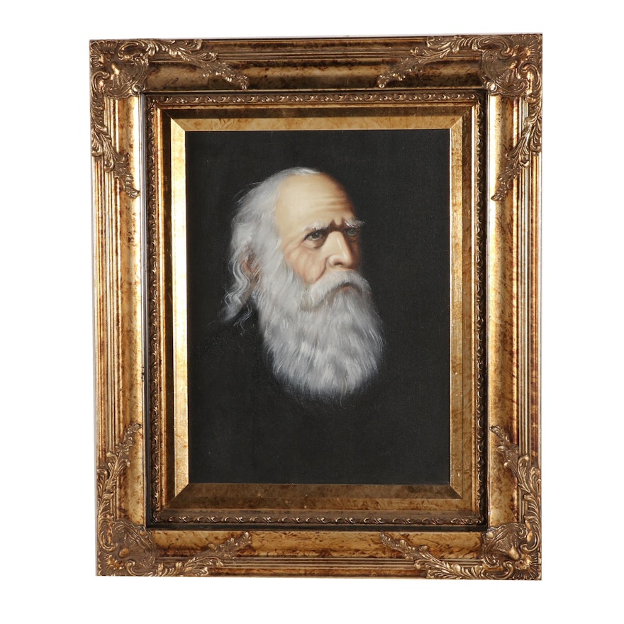 J. Fuller Portrait Oil Painting