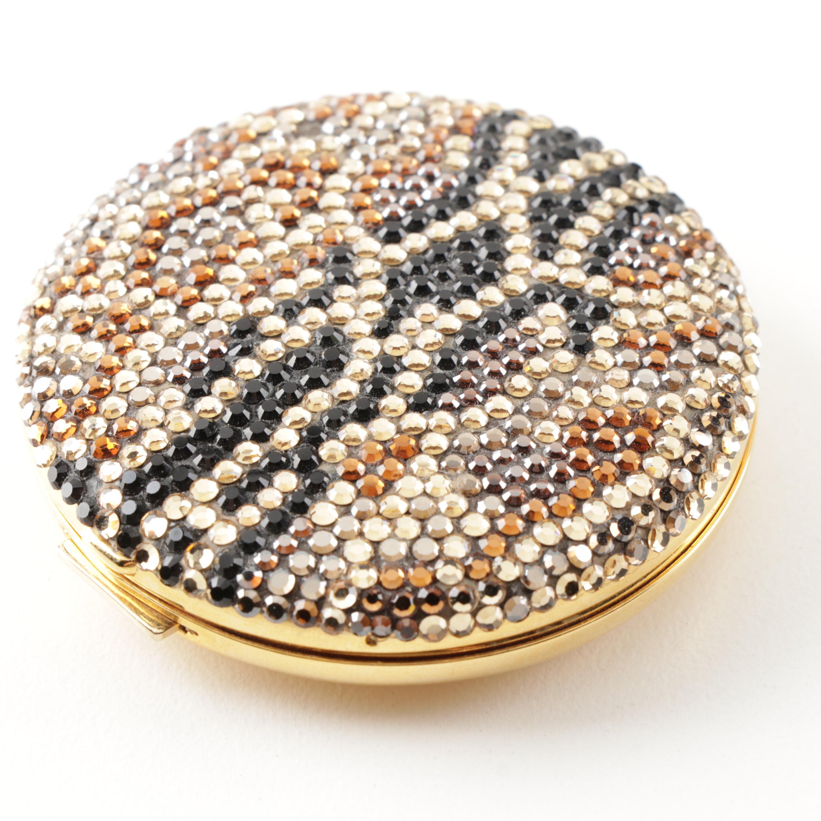 Judith Leiber Crystal Embellished Compact
