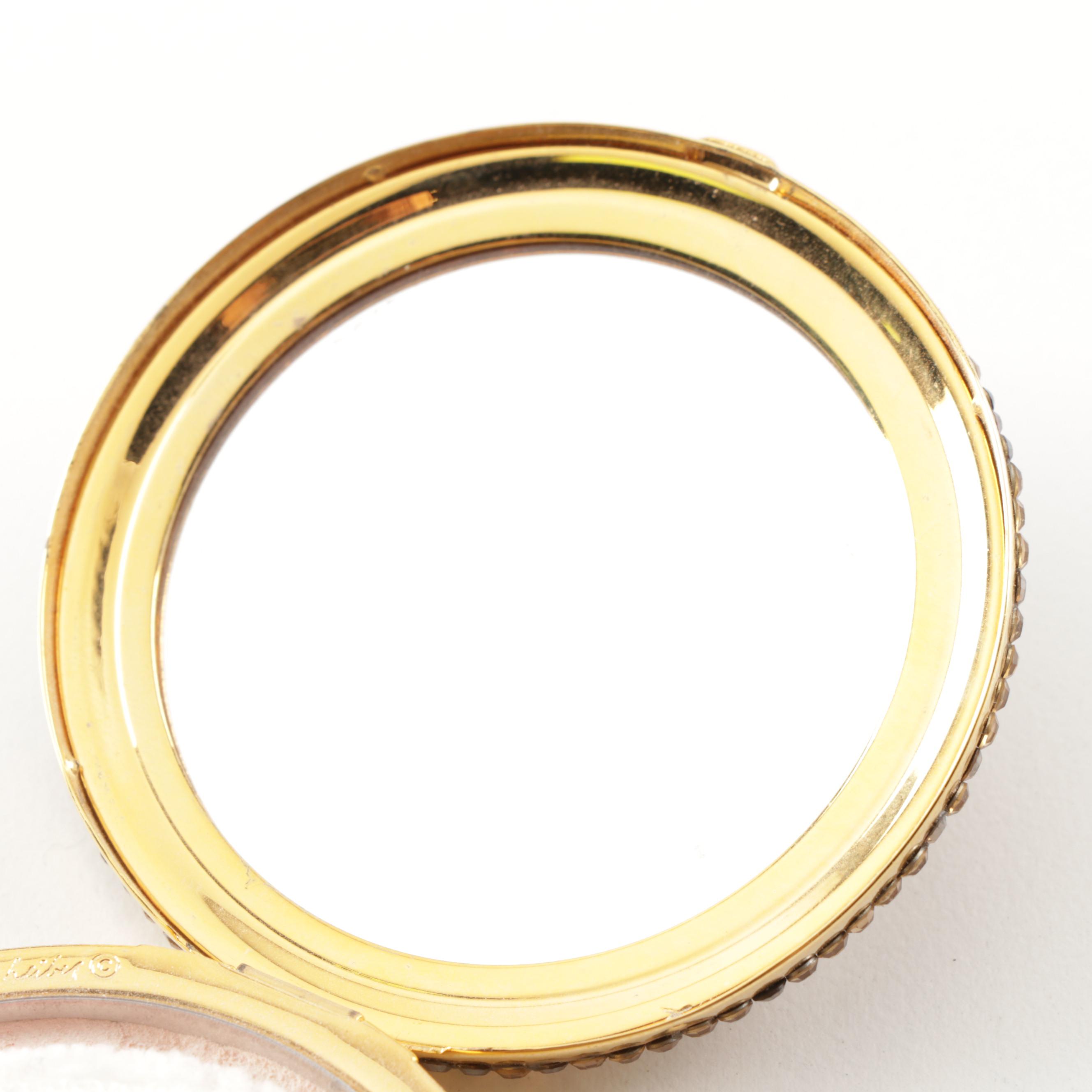 Judith Leiber Crystal Embellished Compact
