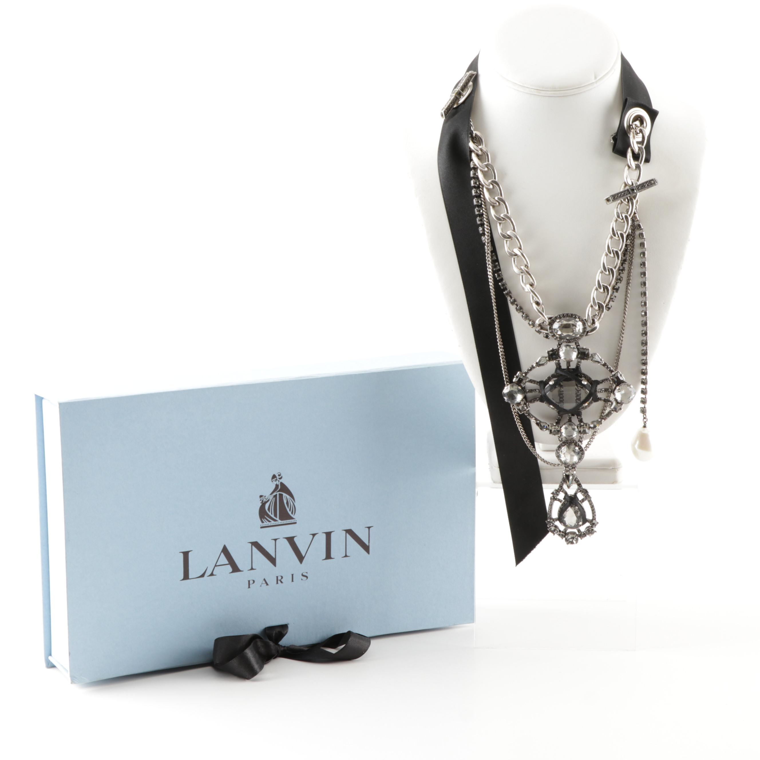 Lanvin Paris Handmade Statement Necklace