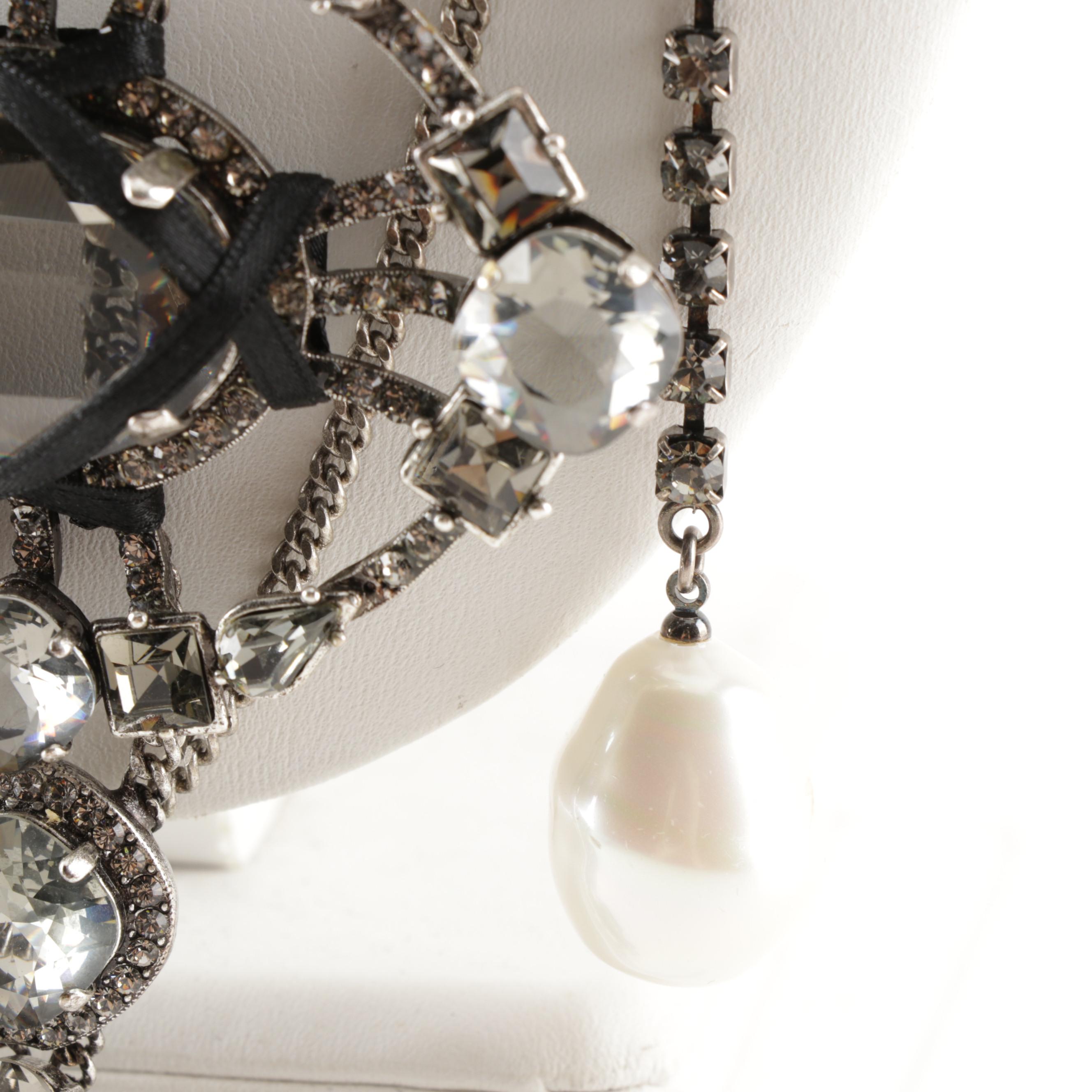 Lanvin Paris Handmade Statement Necklace