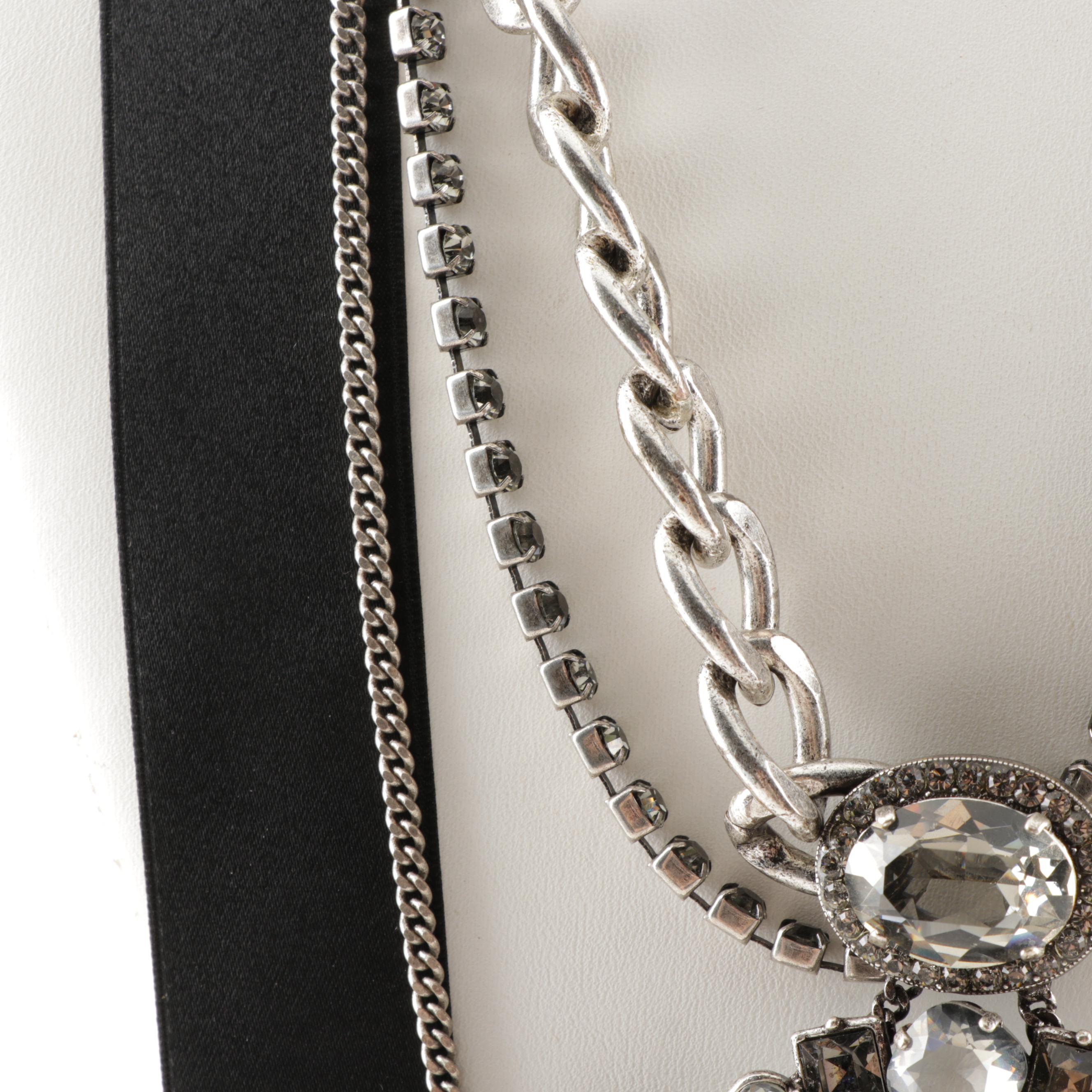 Lanvin Paris Handmade Statement Necklace