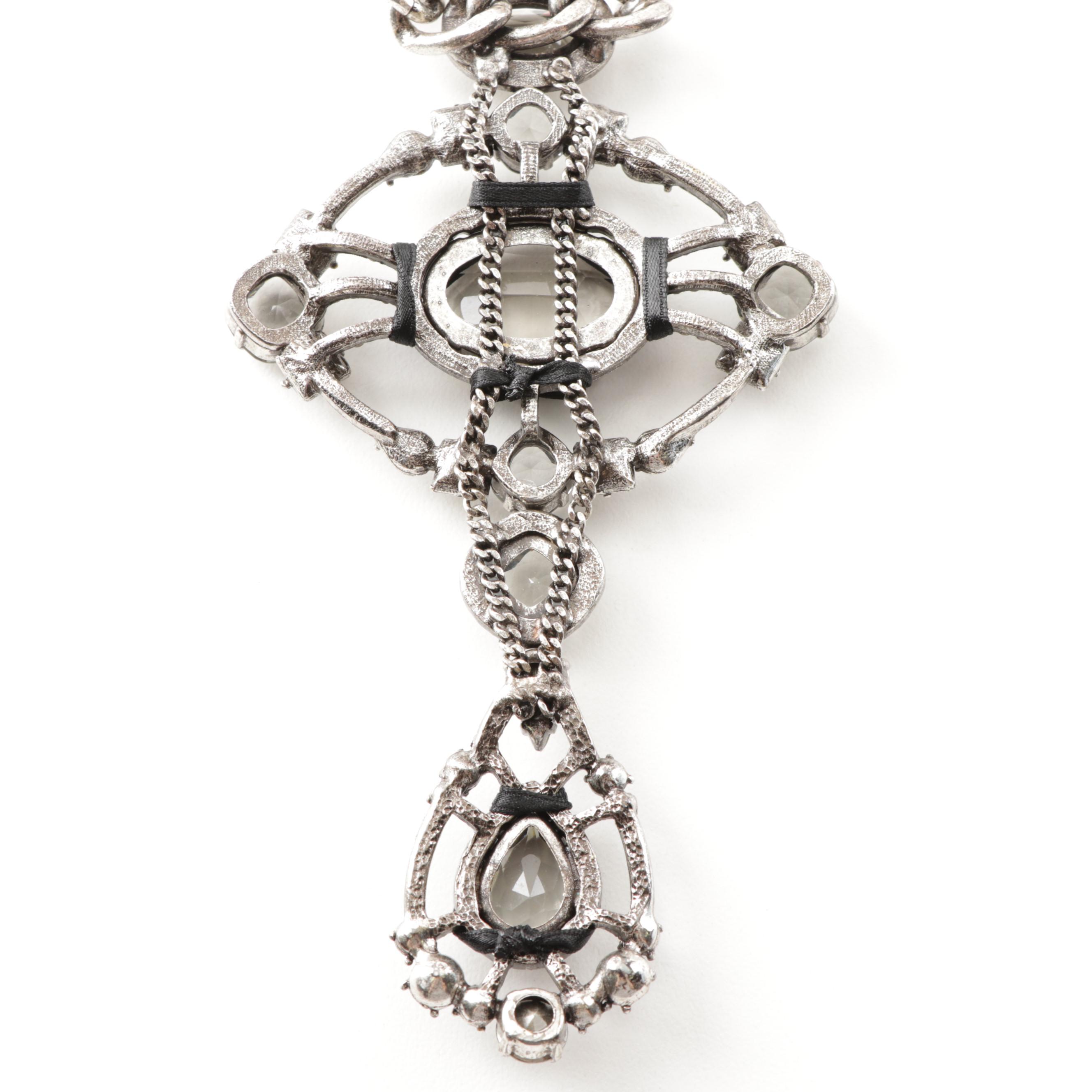 Lanvin Paris Handmade Statement Necklace