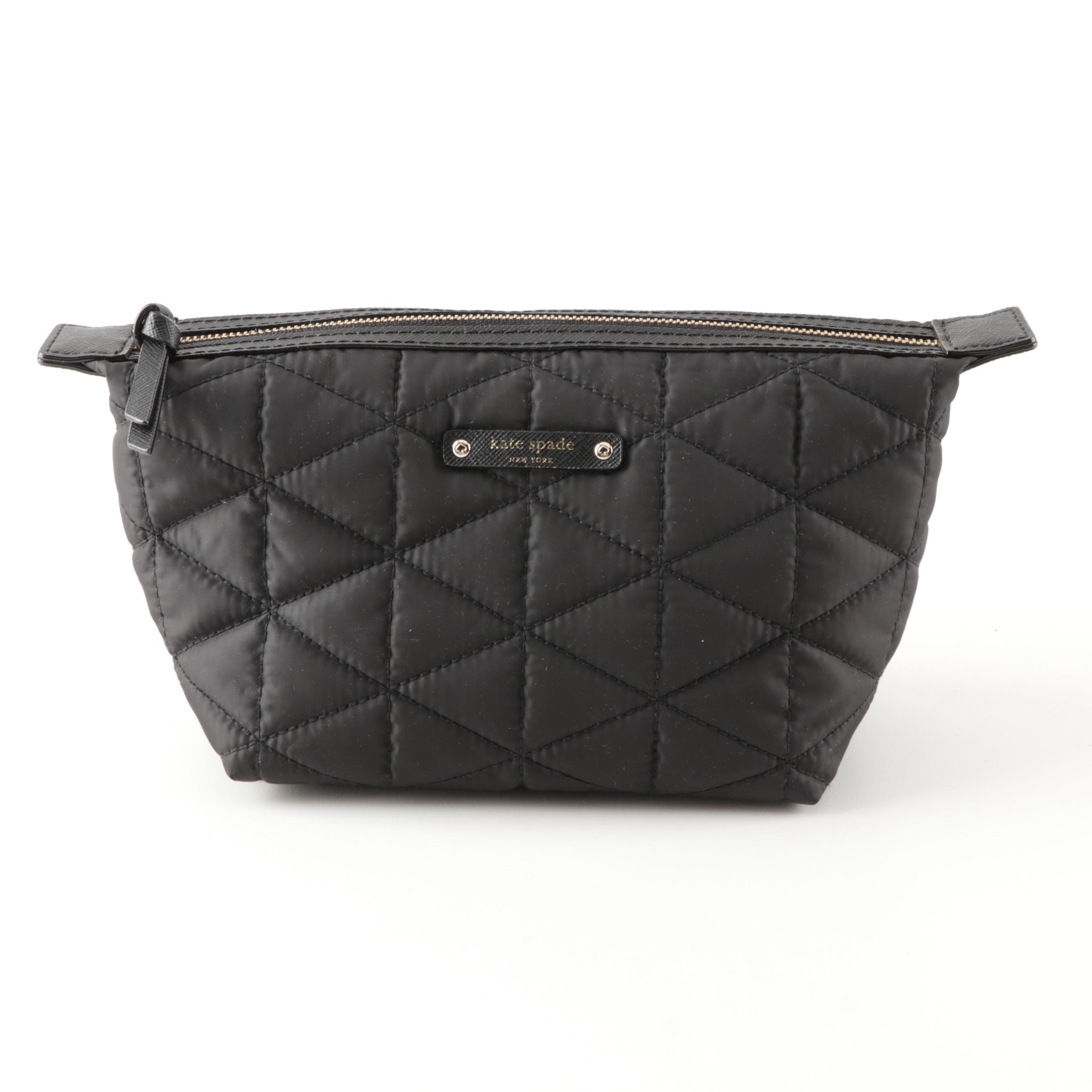 Kate Spade New York Wilson Road Quilted Cosmetic Bag and MAC Advanced Brush Kit