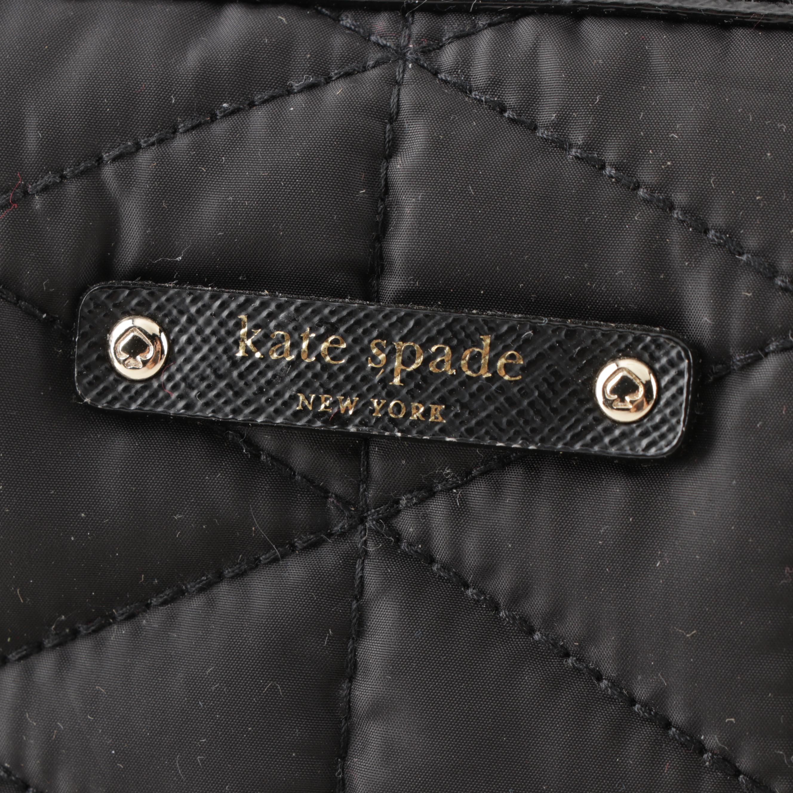 Kate Spade New York Wilson Road Quilted Cosmetic Bag and MAC Advanced Brush Kit