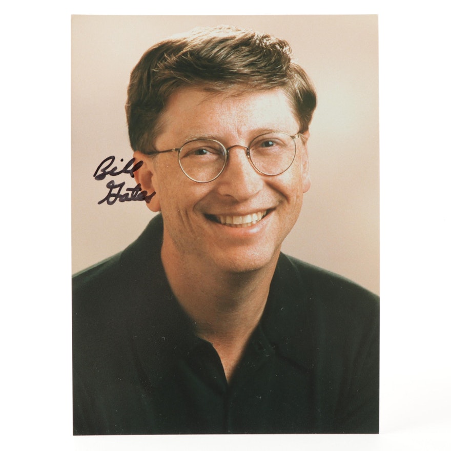 Bill Gates Signed Photograph