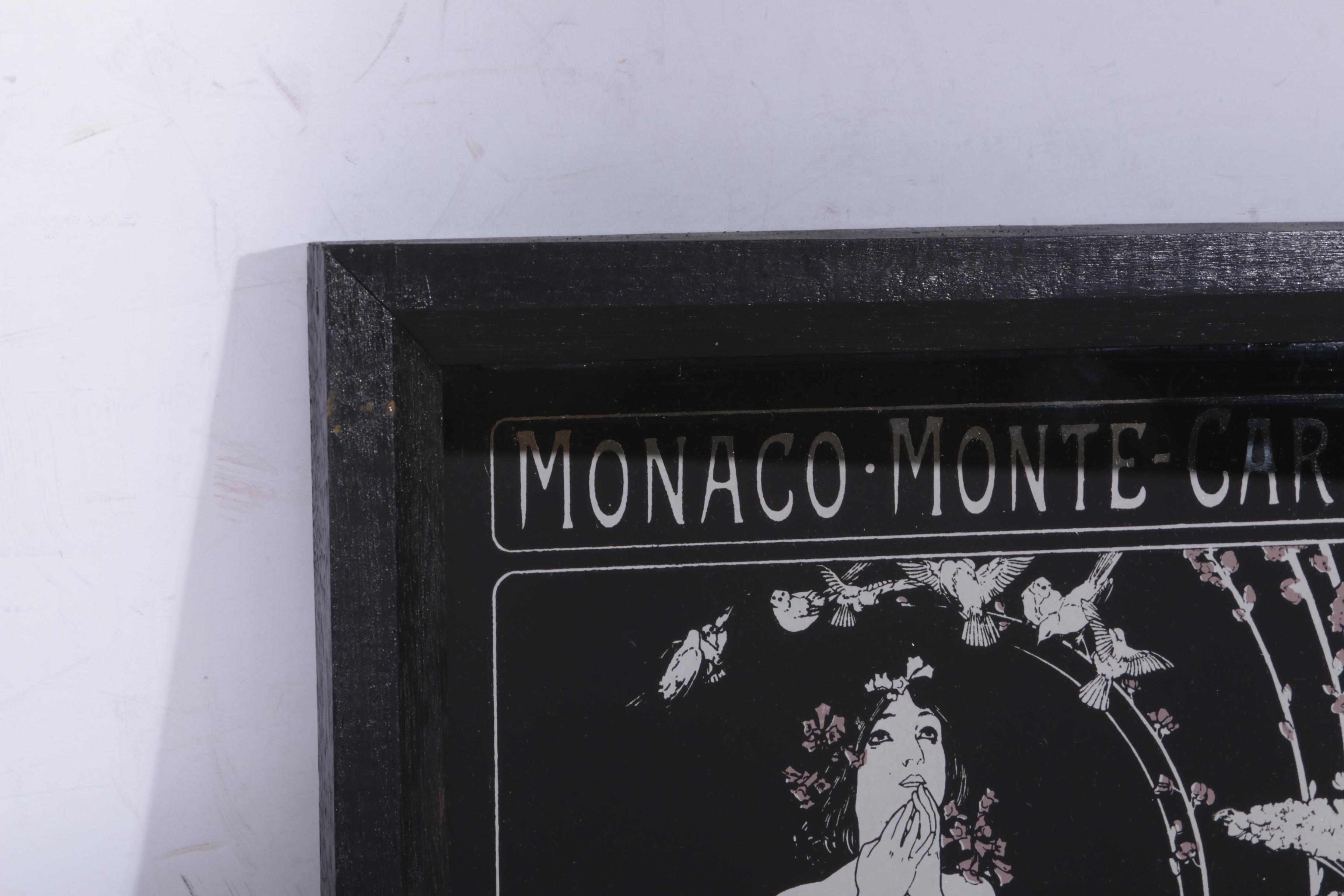 Alphonse Mucha Mid Century Art Nouveau Style Wall Mirror