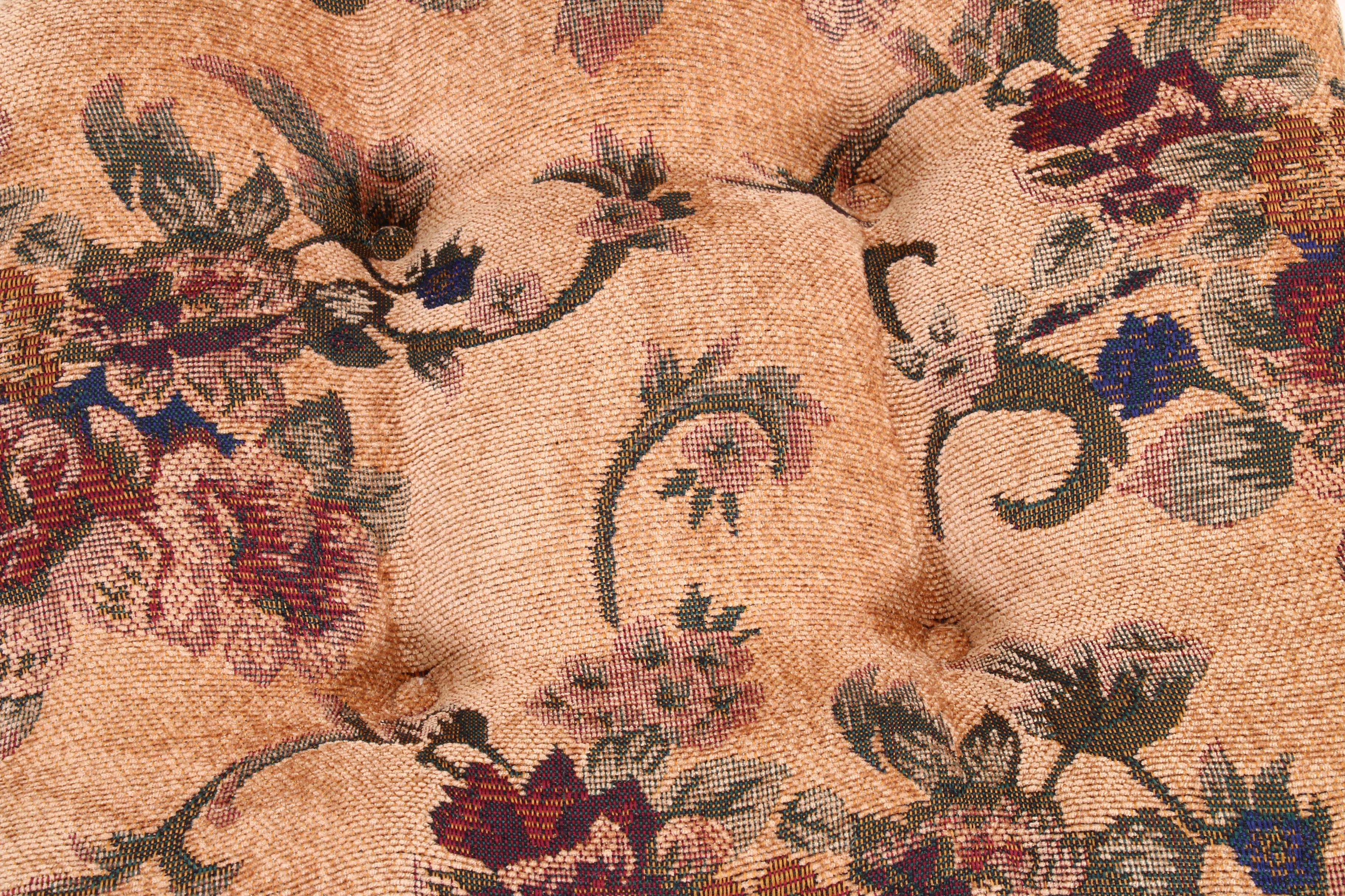 Painted Ladder Back Chairs with Cushions and Decorative Wall Mirror with Shelf