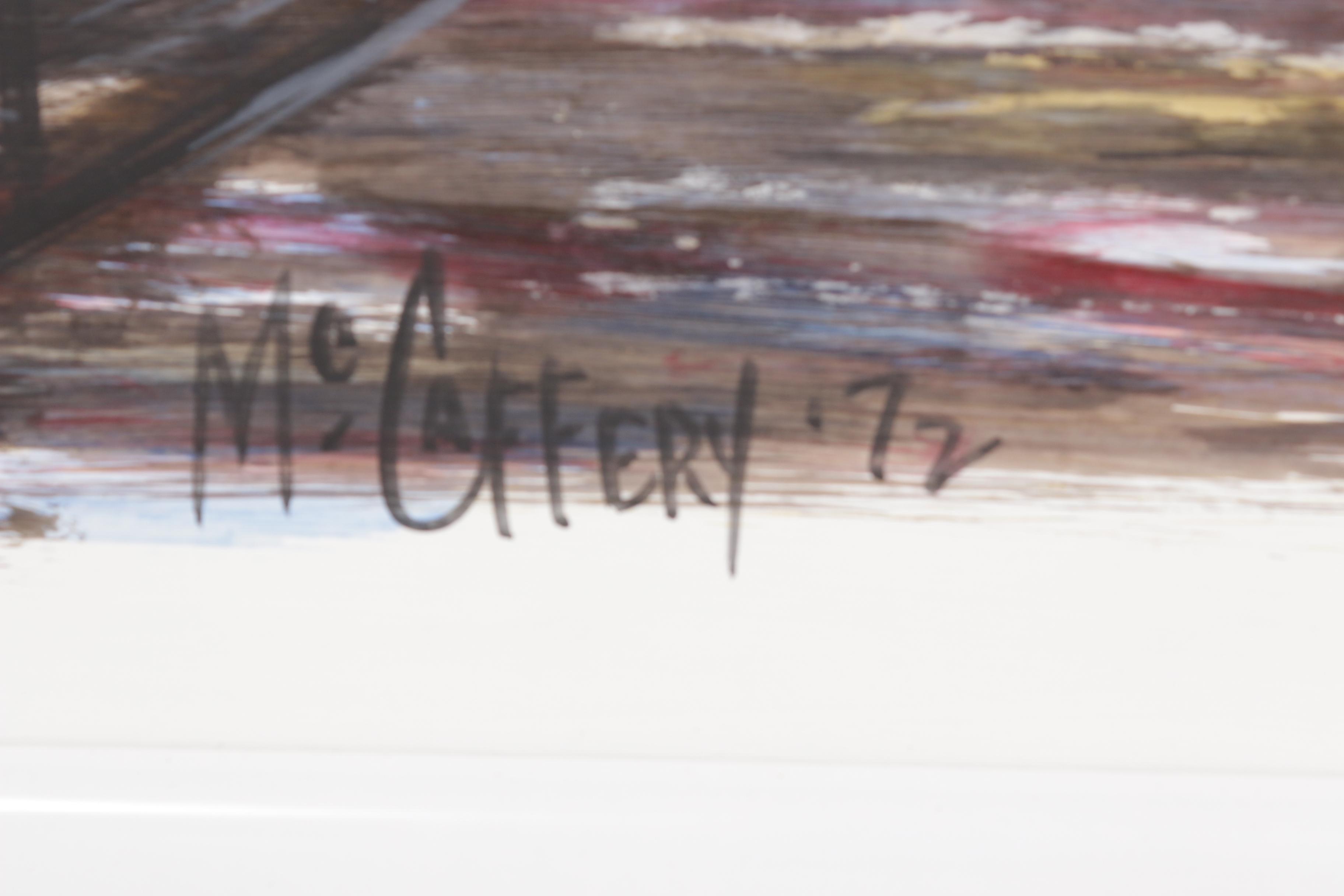 James McCaffery New Orleans French Quarter Oil Painting