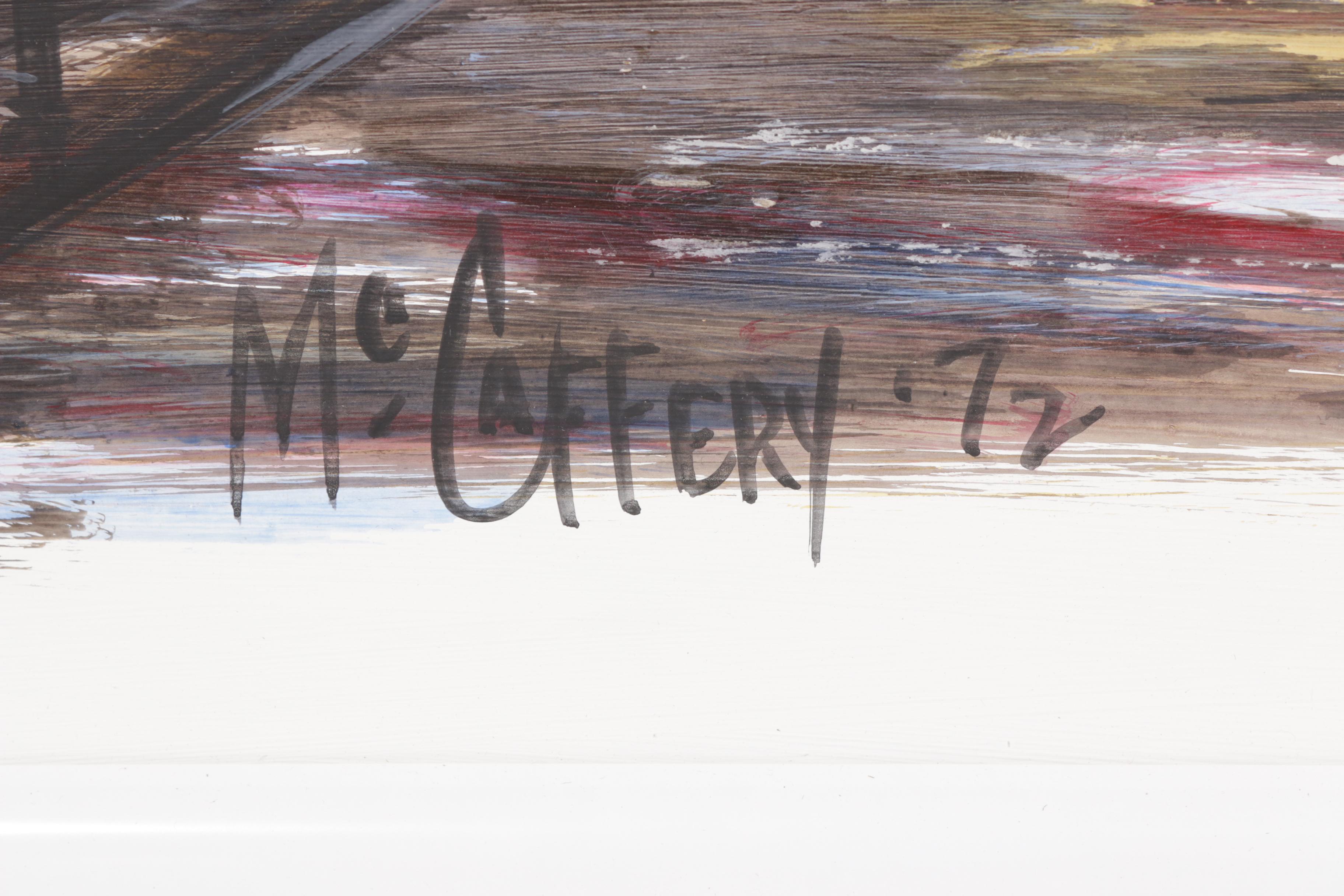 James McCaffery New Orleans French Quarter Oil Painting