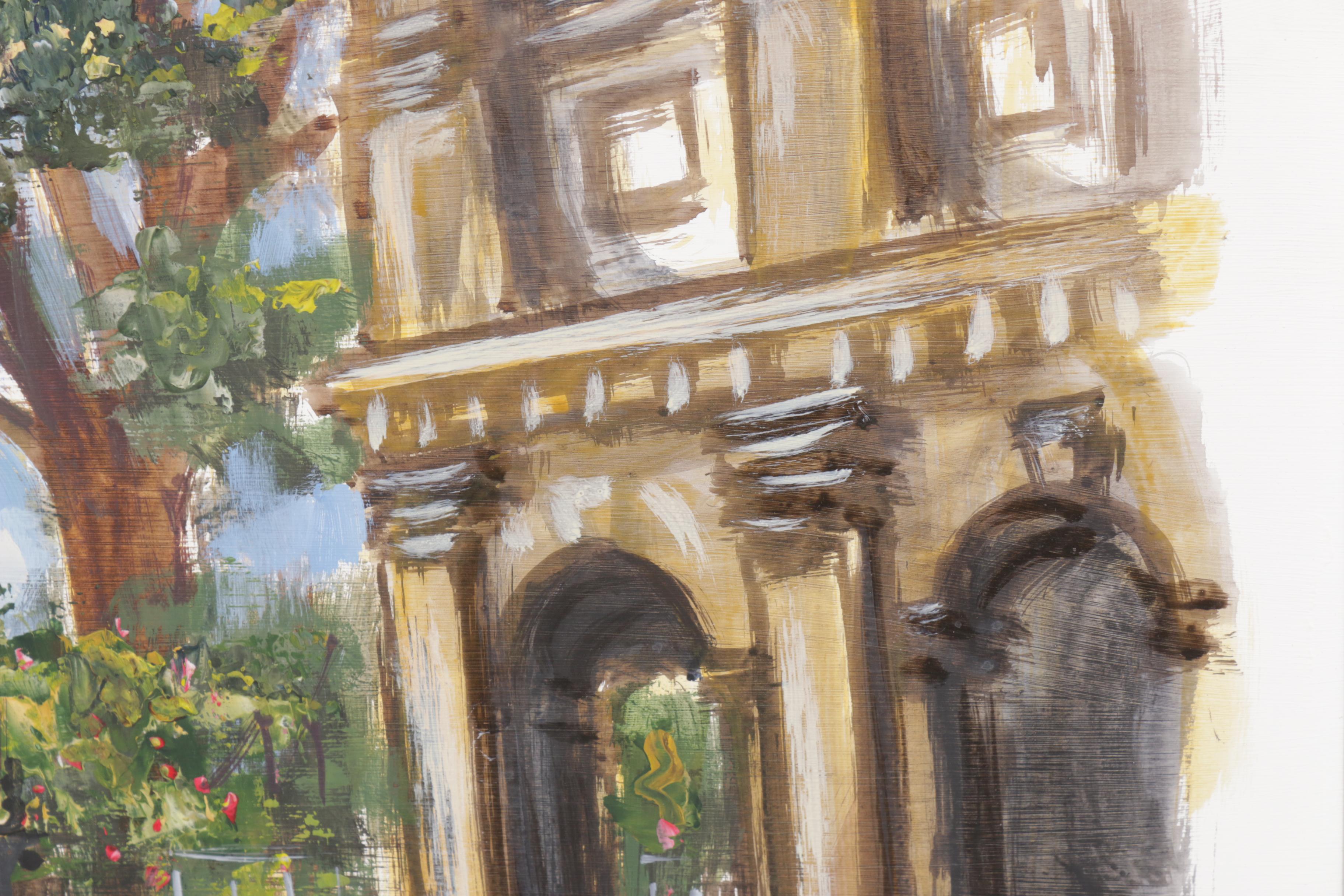 James McCaffery New Orleans French Quarter Oil Painting