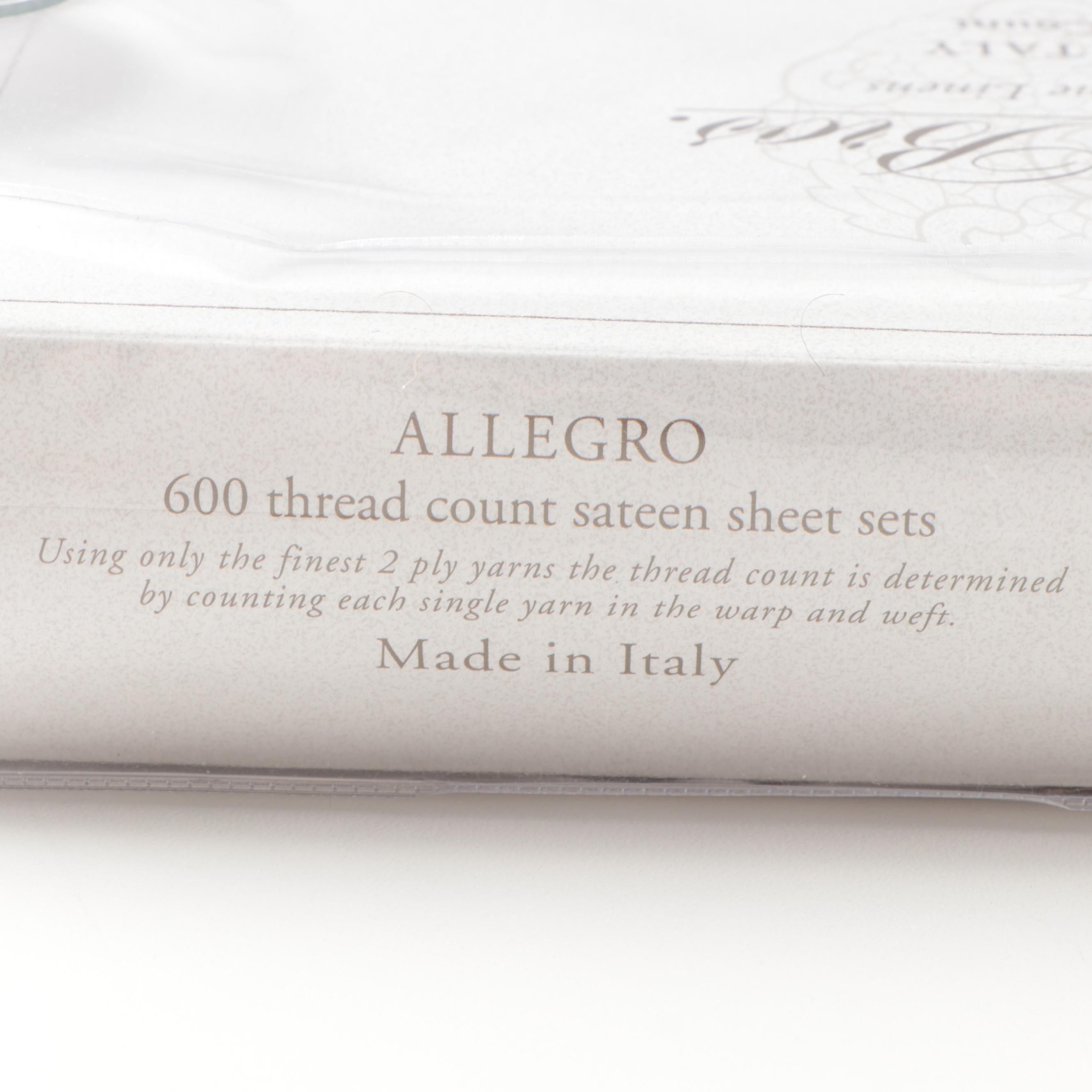 Sferra Bros. "Allegro" 600-TC Queen-Size Sheet Set