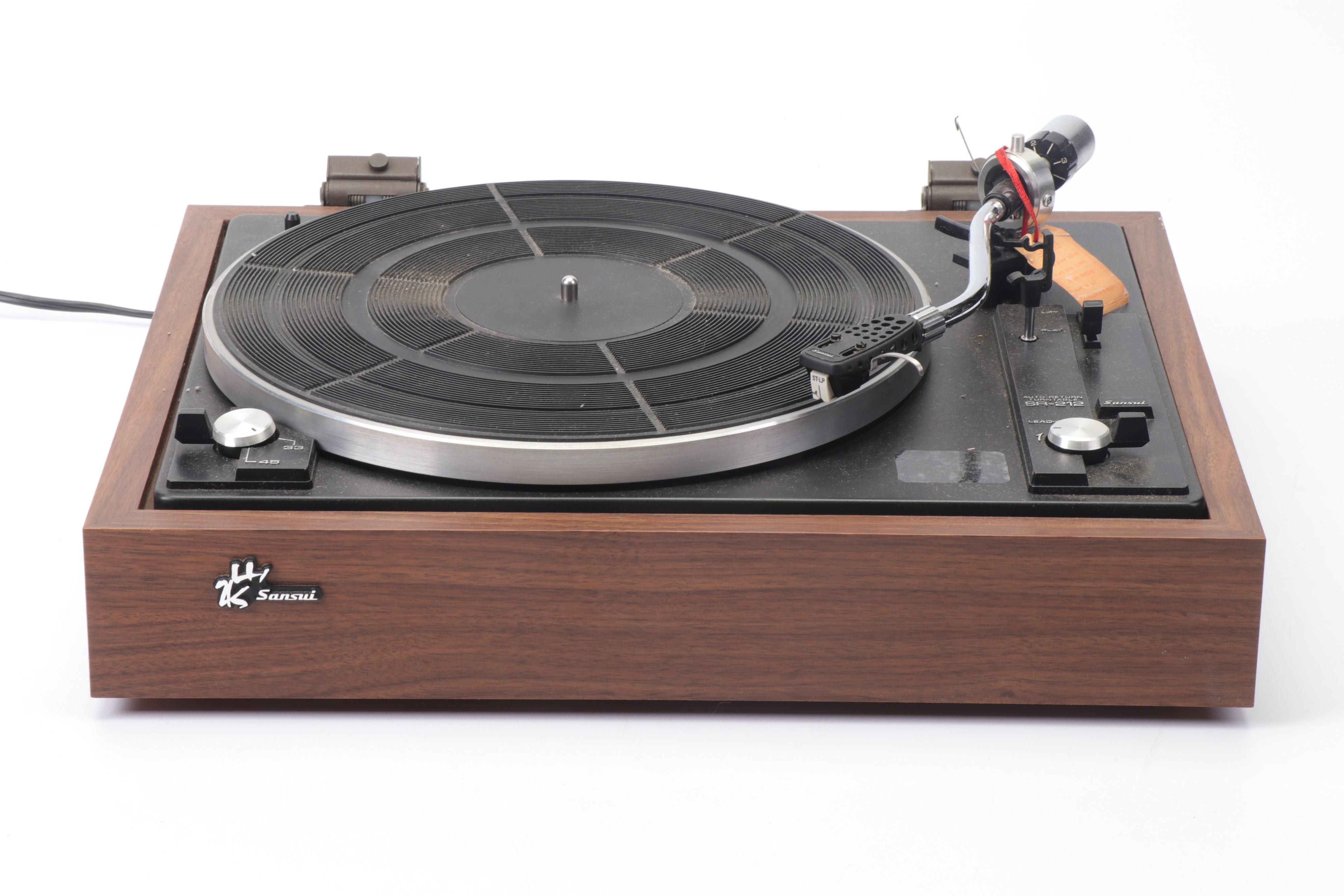 Sansui SR-212 Auto-Return Turntable