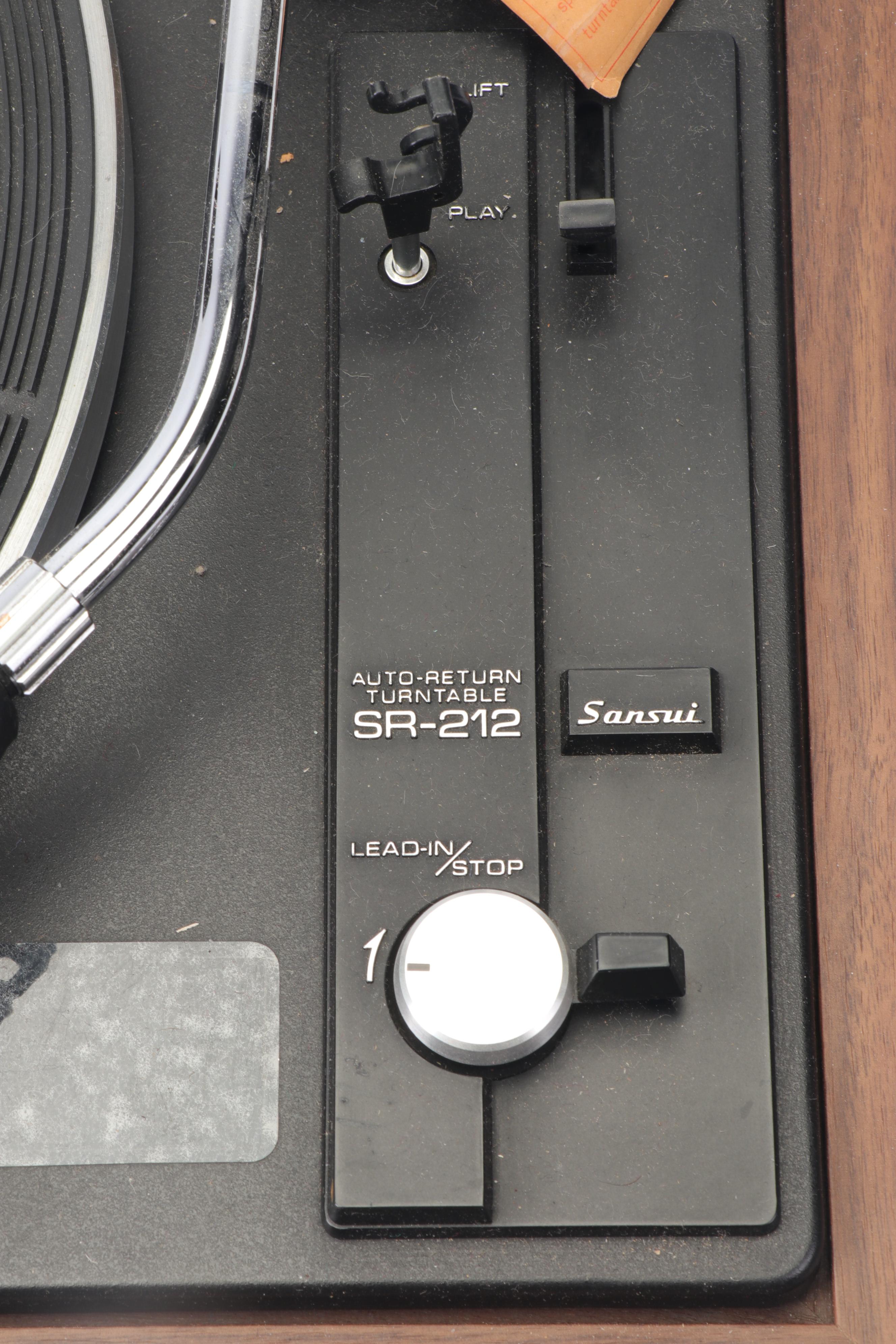 Sansui SR-212 Auto-Return Turntable