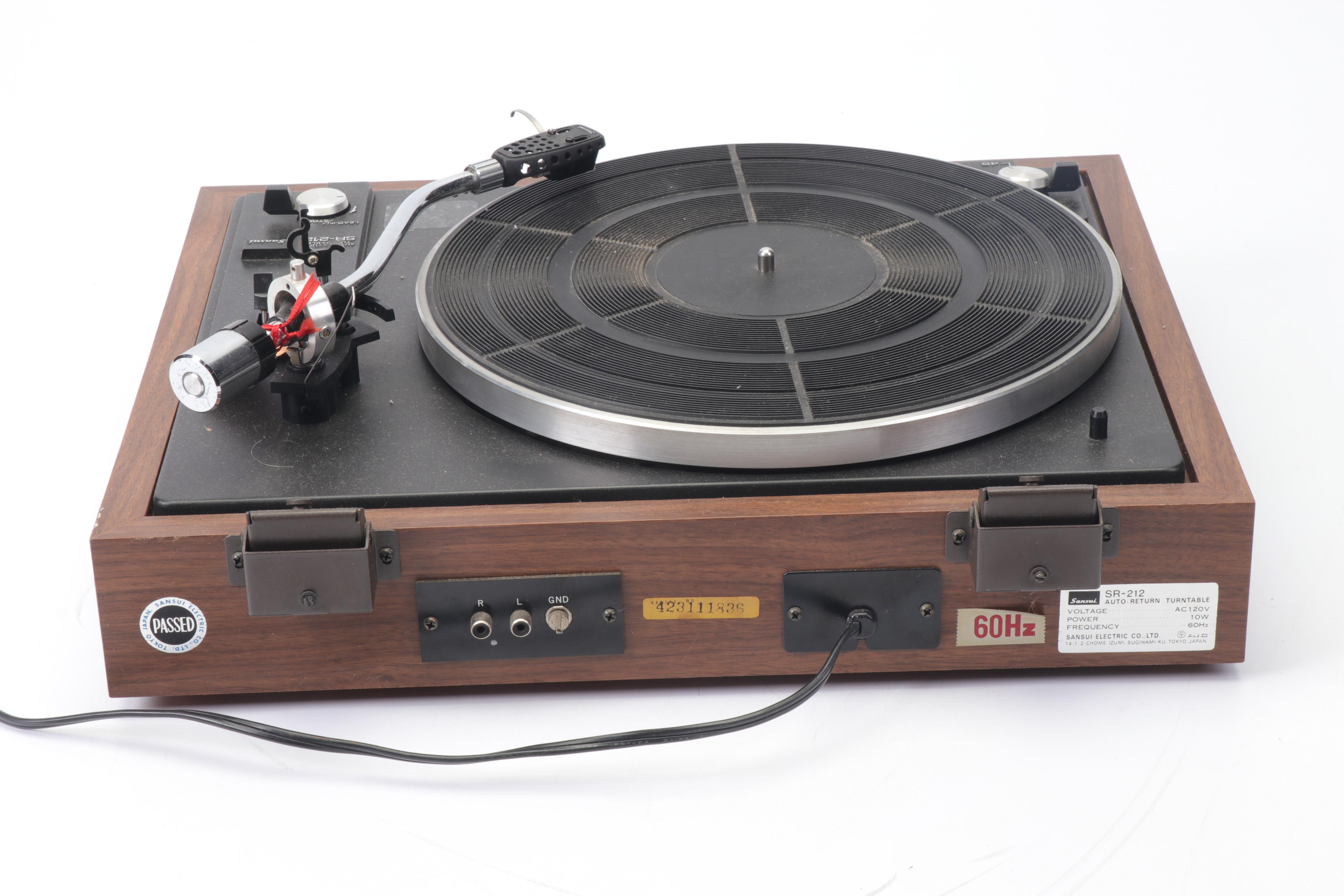 Sansui SR-212 Auto-Return Turntable