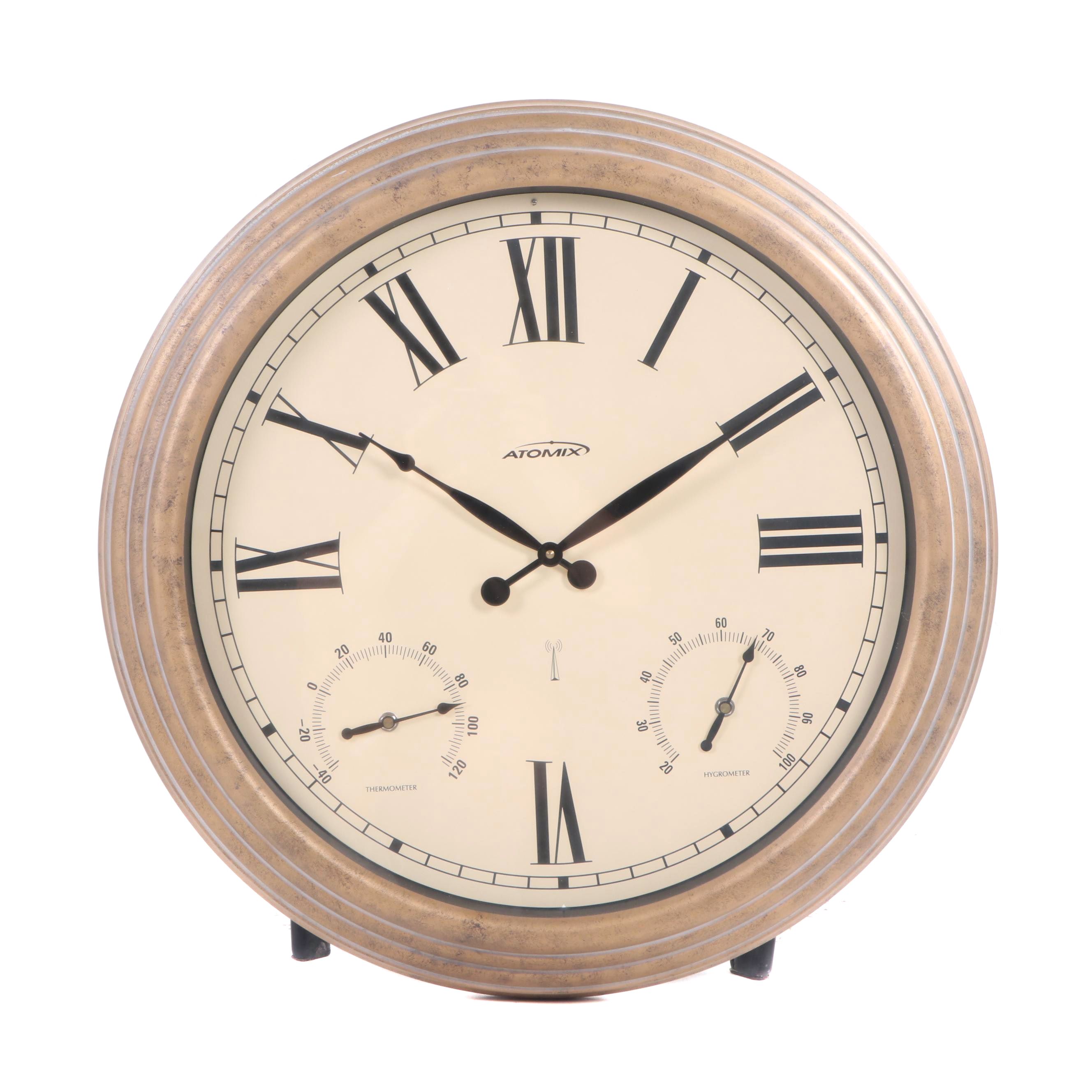 Atomix AA Battery Powered Wall Clock, Contemporary