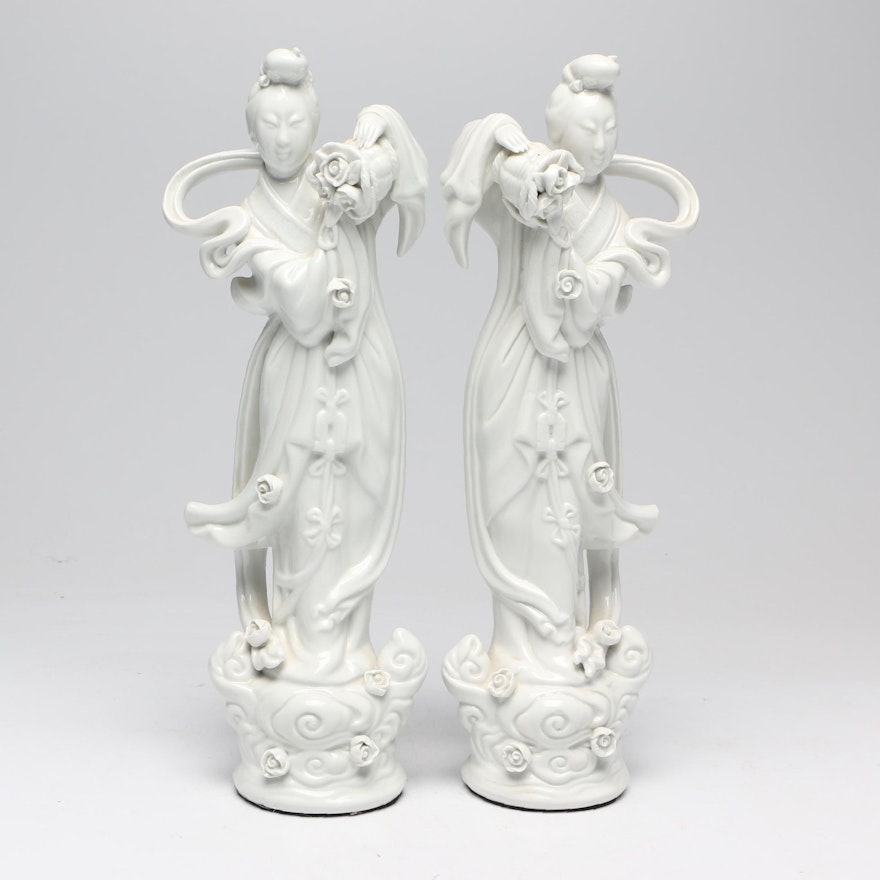 Chinese Blanc de Chine Figurines