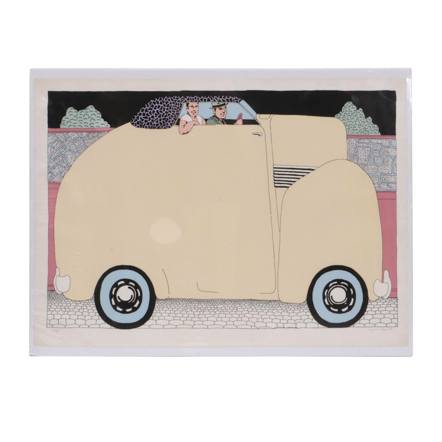 Seymour Chwast Limited Edition Serigraph "Cruisin'"