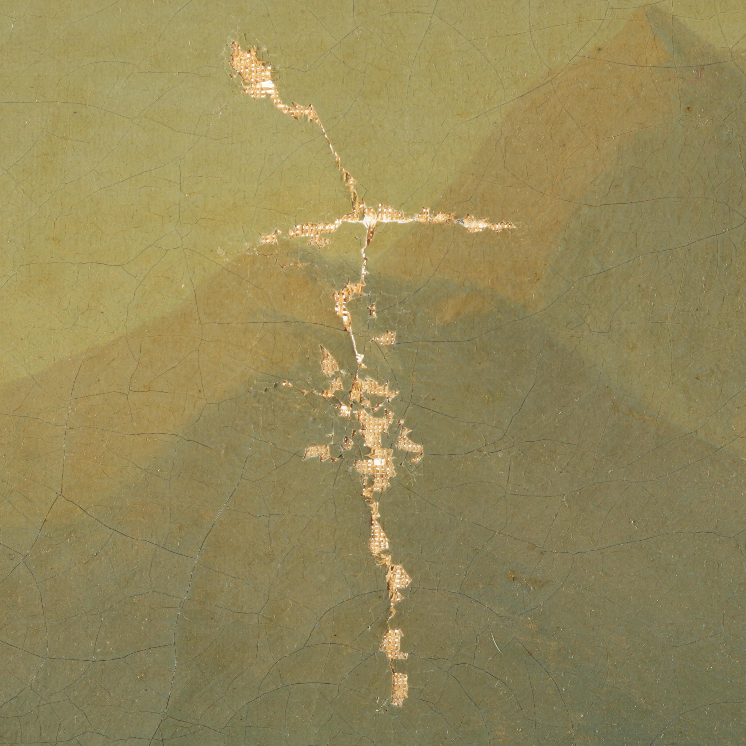 Mid 19th Century Romantic Landscape Oil Painting