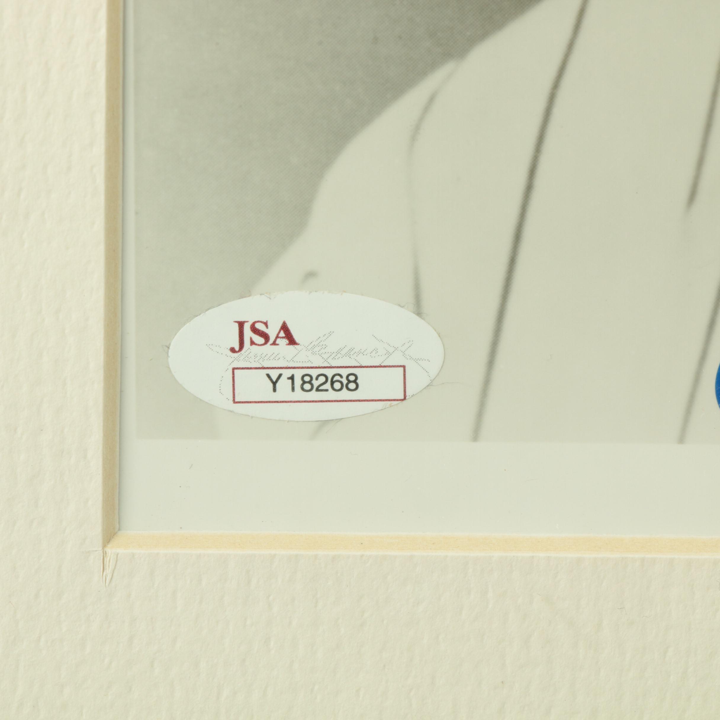 Mickey Mantle Signed Framed Picture, COA