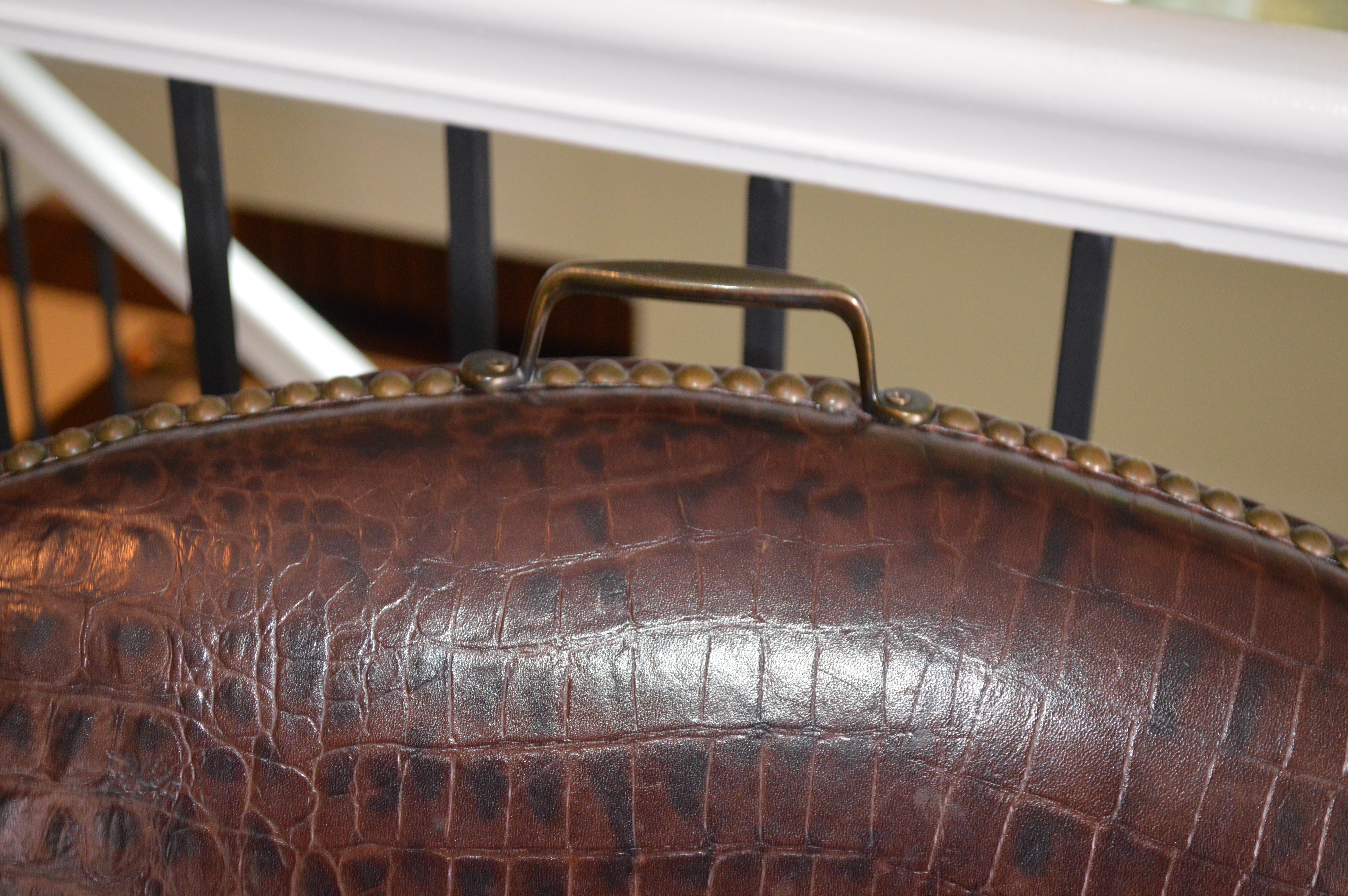 Williams-Sonoma Pair of Maxwell Leather Side Chairs