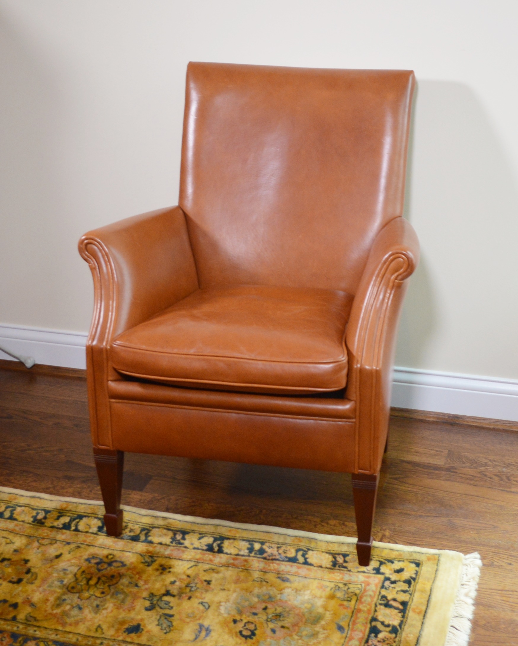 Modern Netherlands Ladies Saddle Leather Armchair