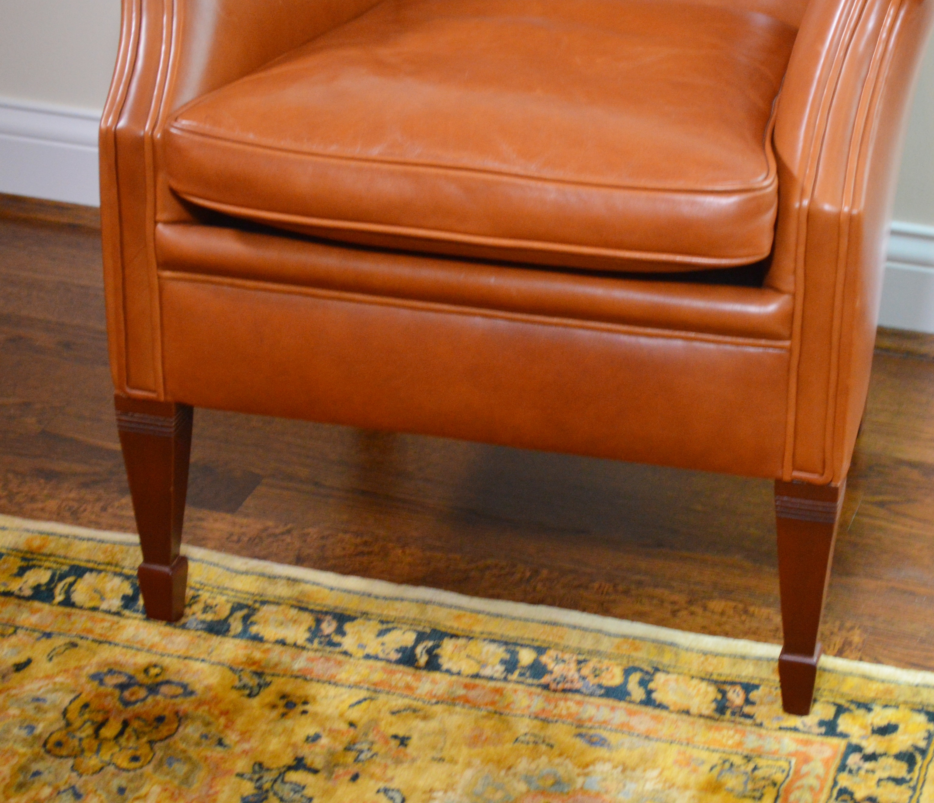 Modern Netherlands Ladies Saddle Leather Armchair