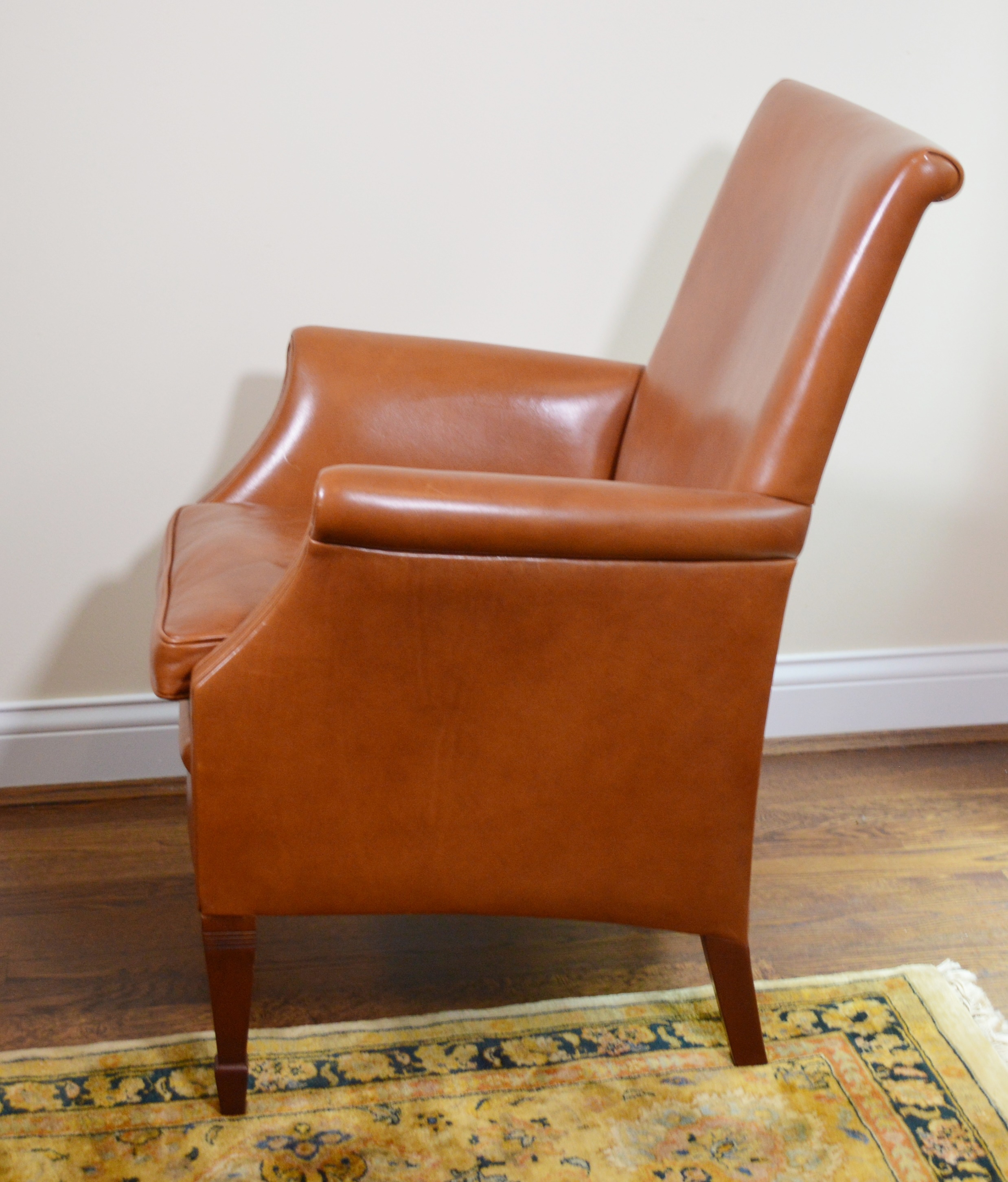 Modern Netherlands Ladies Saddle Leather Armchair