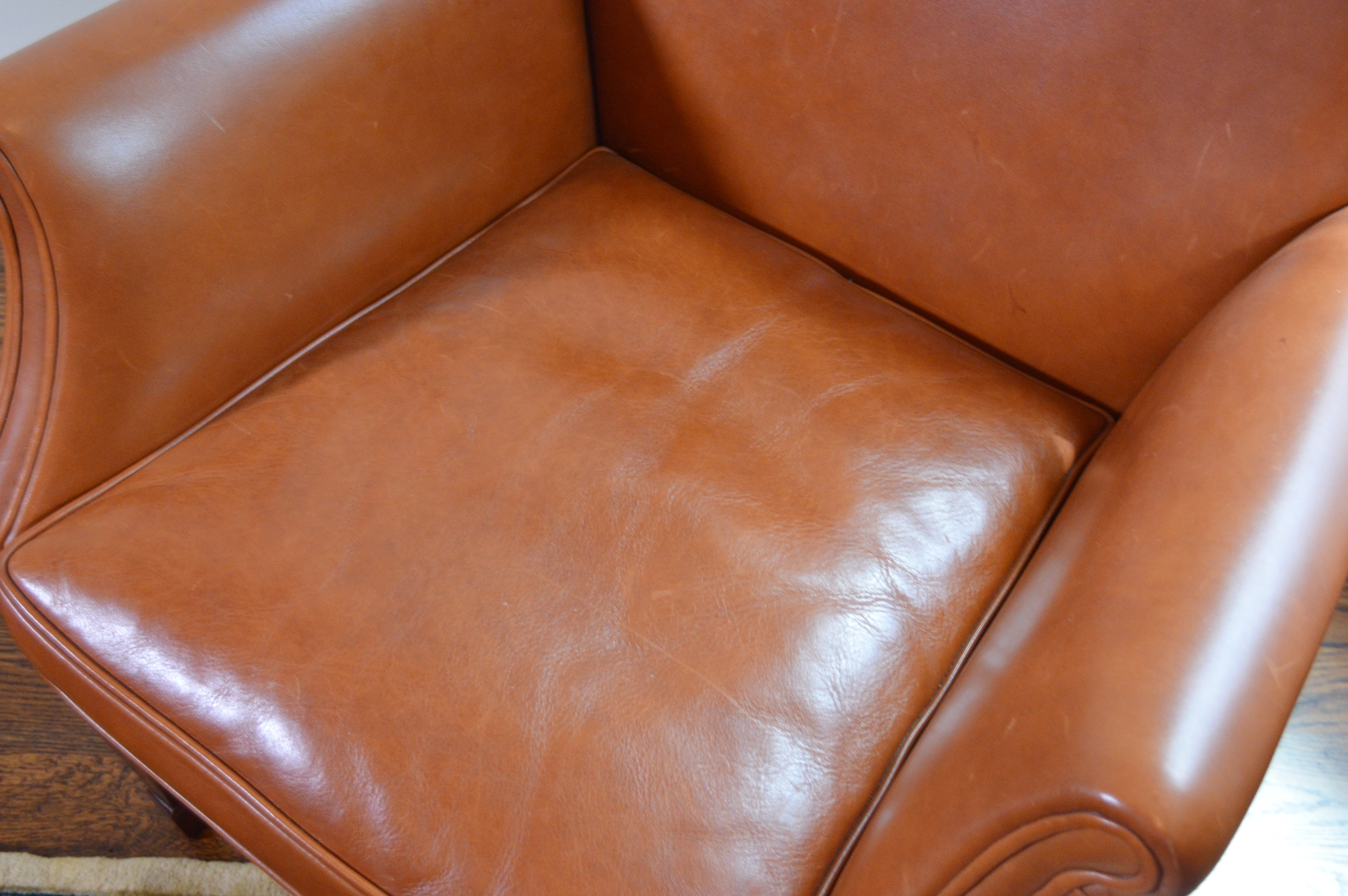 Modern Netherlands Ladies Saddle Leather Armchair