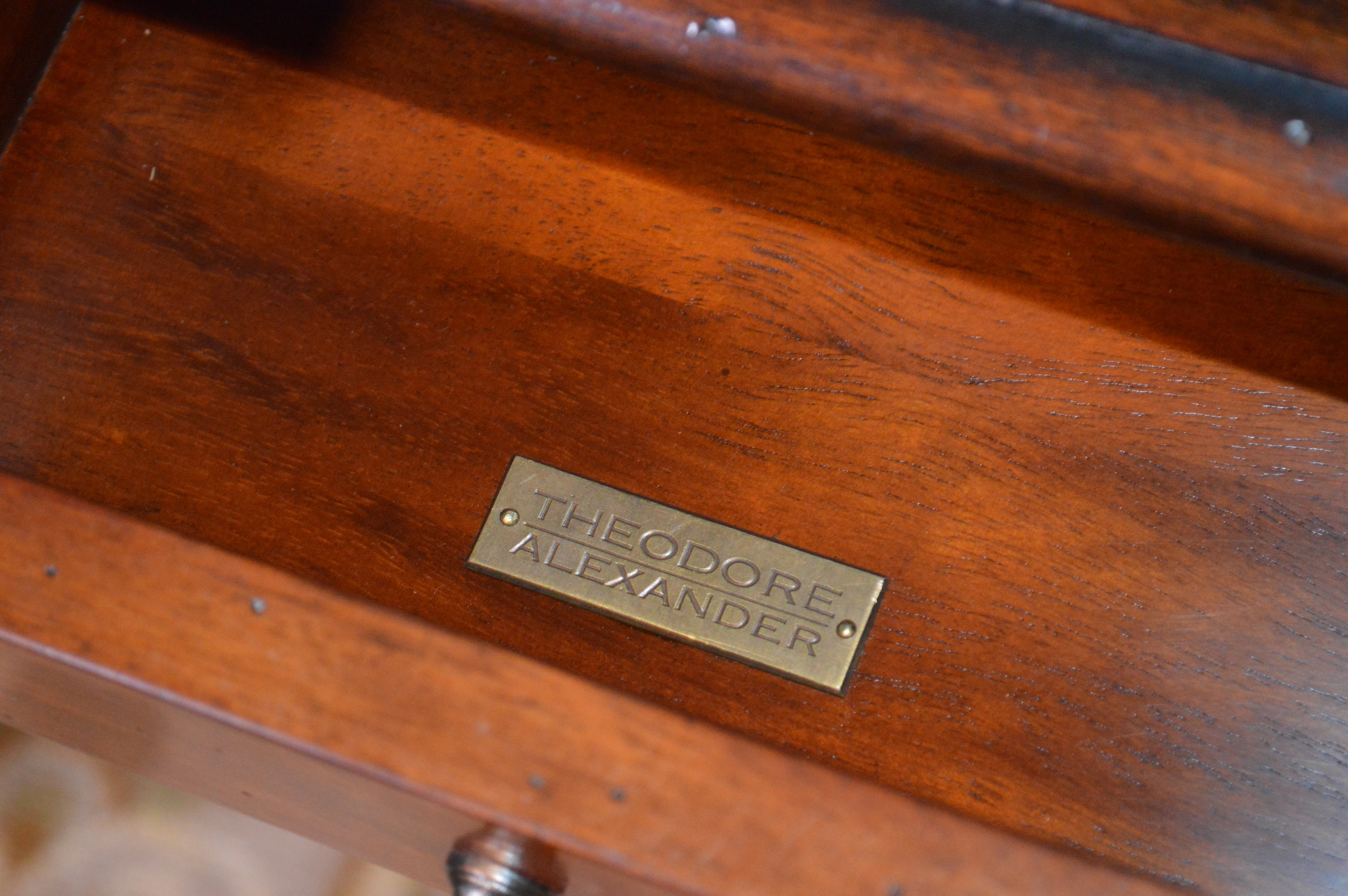 Theodore Alexander Ellery Rustic Parquetry Game Table, Contemporary